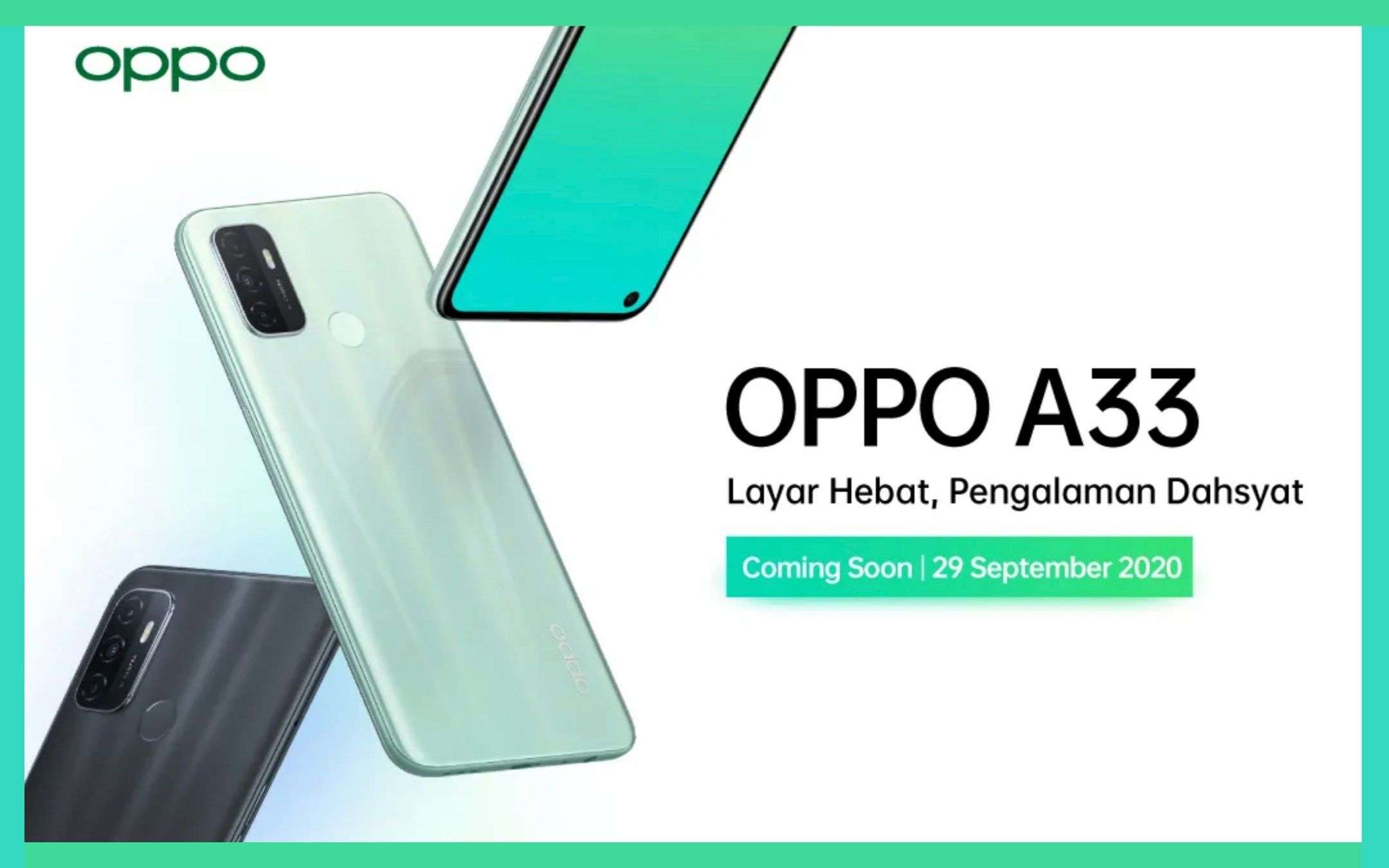 OPPO A33 ufficiale con display a 90 Hz e 5000 mAh