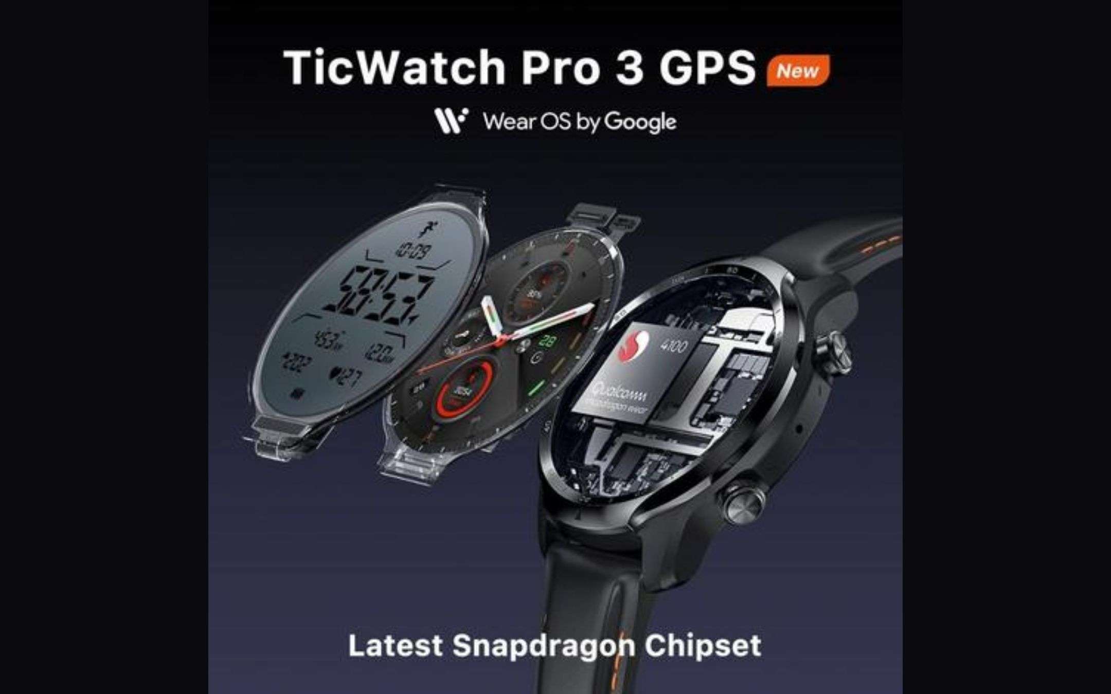 TicWatch Pro 3: ufficiale con SD Wear 4100 TicWatch Pro 3: ufficiale con SD Wear 4100