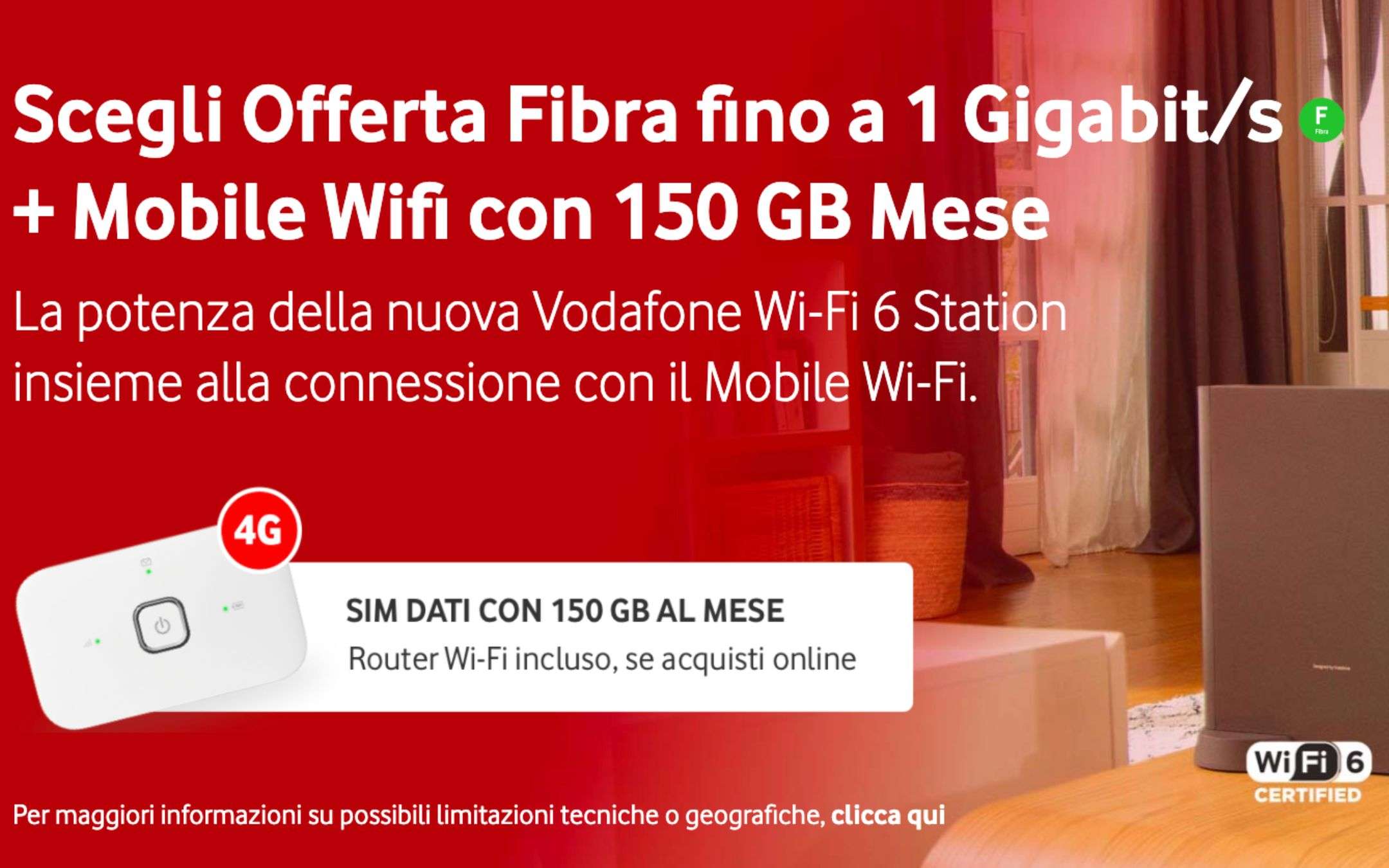 Vodafone Unlimited a 32,90€ con SIM dati da 150GB Vodafone Unlimited a 32,90€ con SIM dati da 150GB