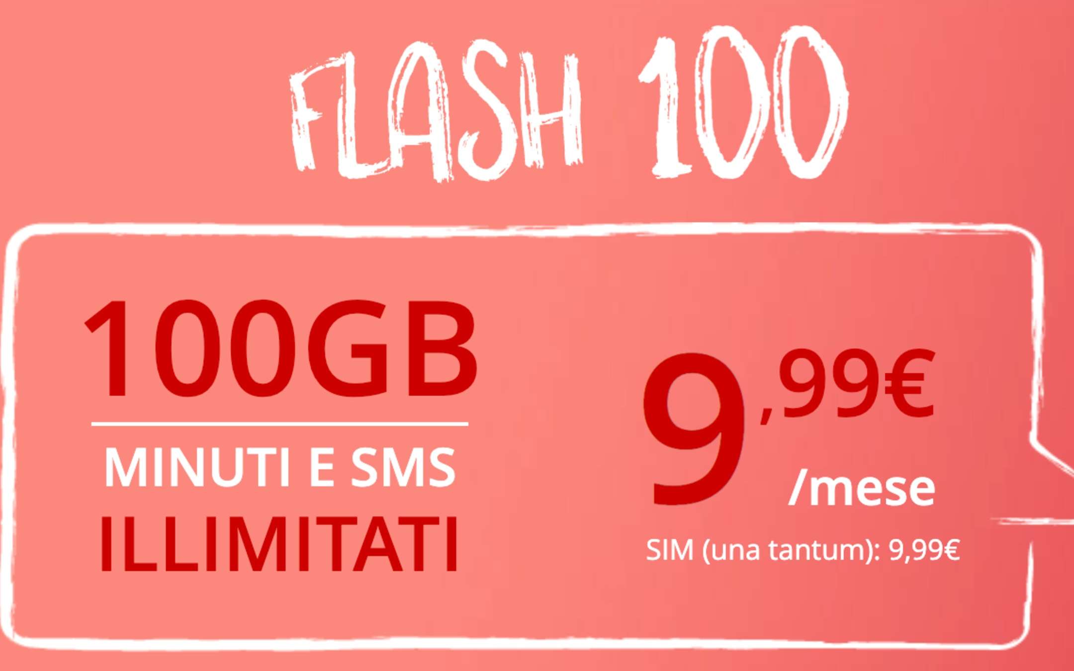 Iliad Flash 100: nuova promo con 100GB a 9,99€