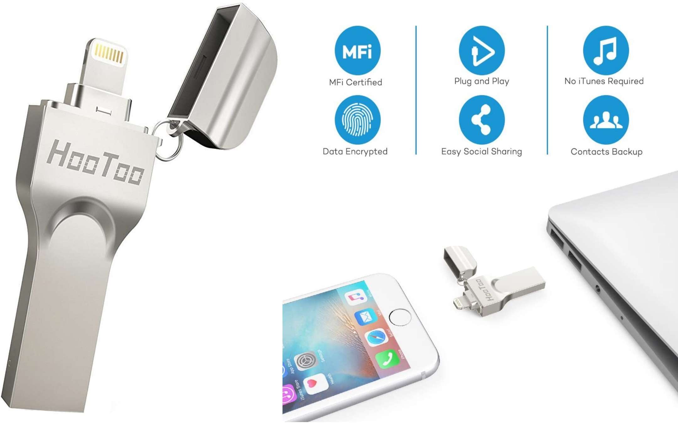 Memoria in più per iPhone con la chiavetta HooToo in offerta Memoria in più per iPhone con la chiavetta HooToo in offerta