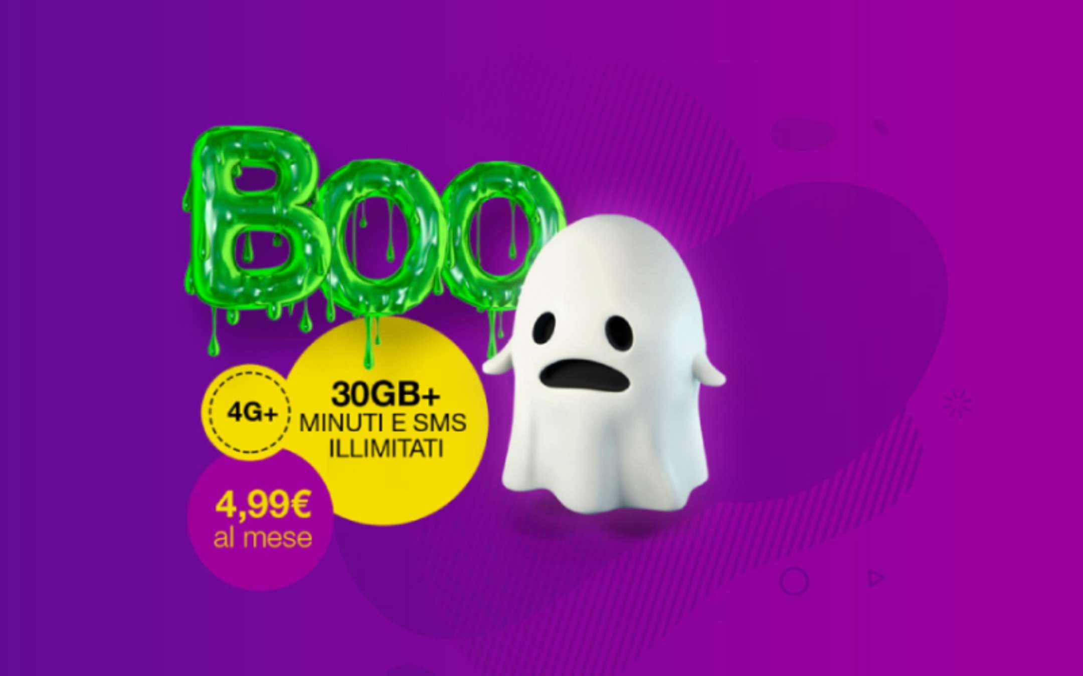 Poste Mobile: promo Halloween a 4,99€ al mese