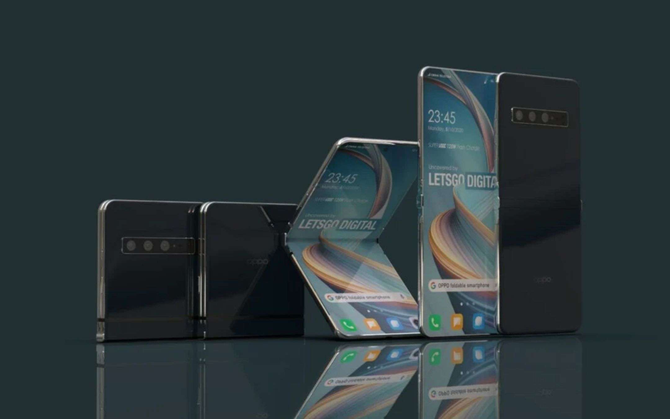 OPPO: brevetto per un foldable a conchiglia