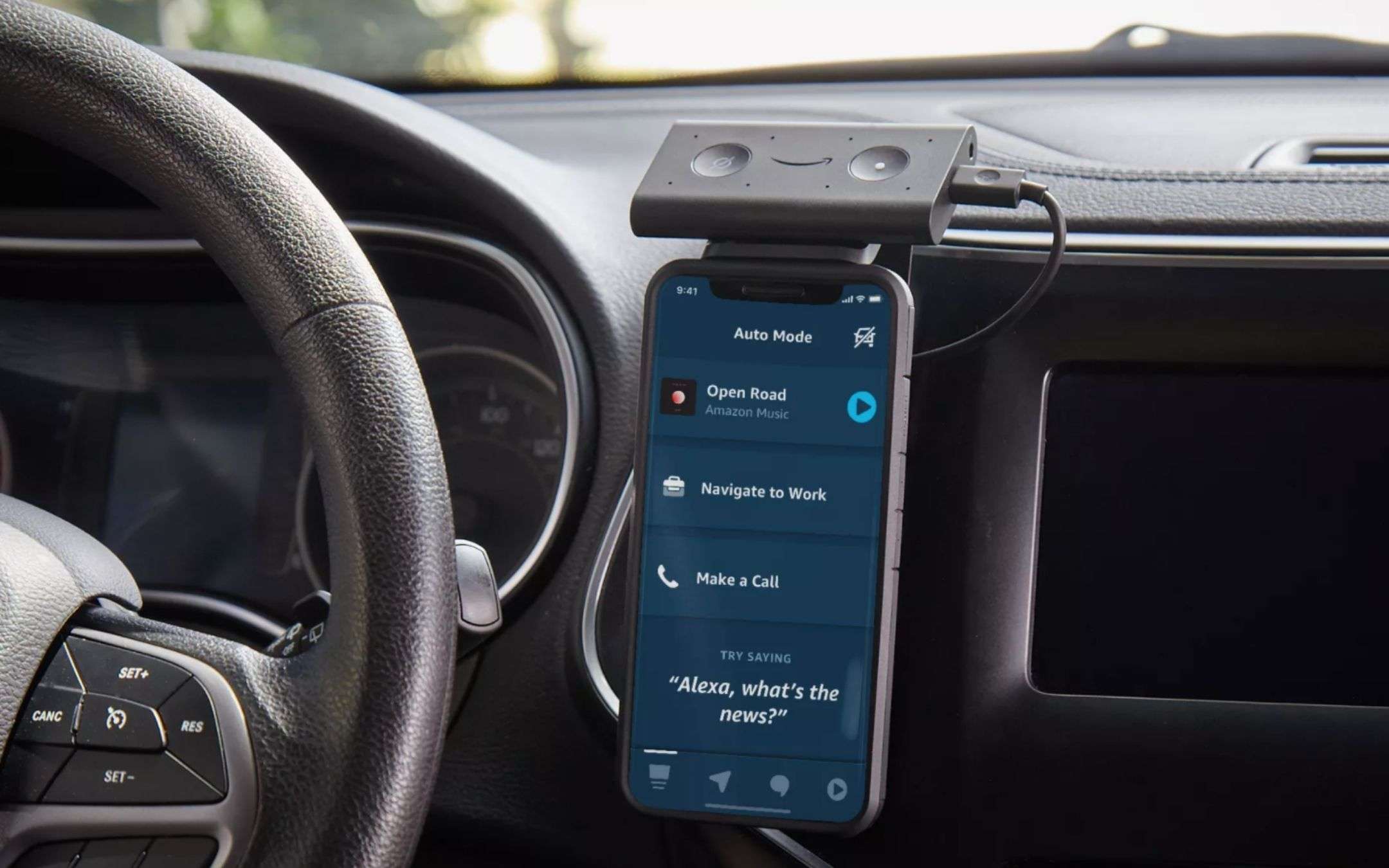 Alexa: l'app sarà un display per Echo Auto Alexa: l'app sarà un display per Echo Auto