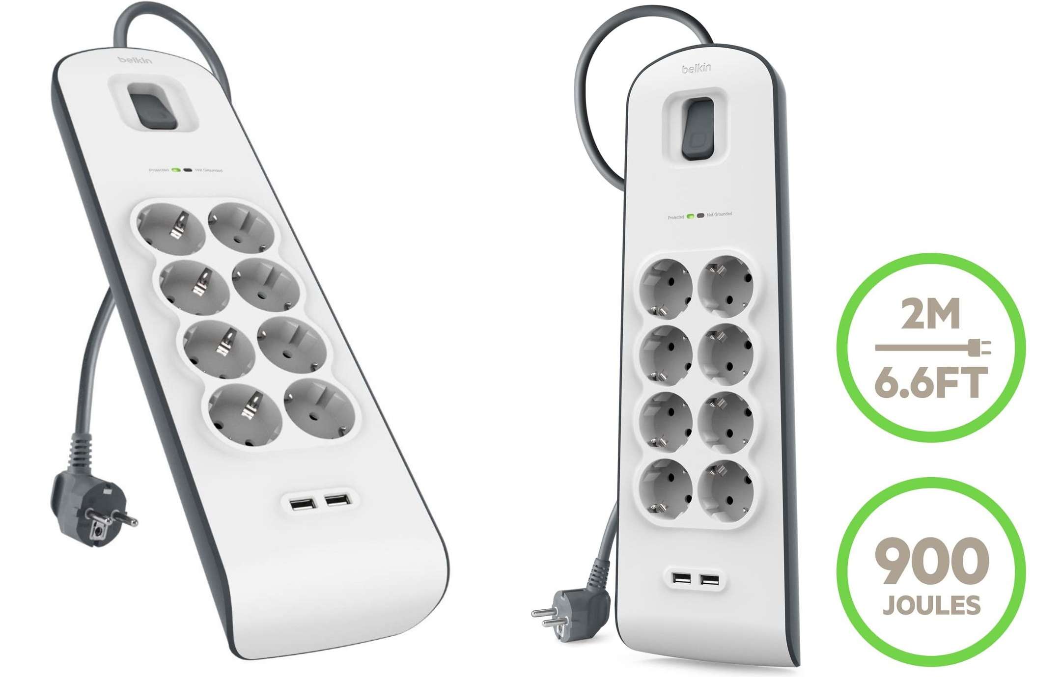 Ciabatta Belkin con 8 prese protette: sicura e scontata