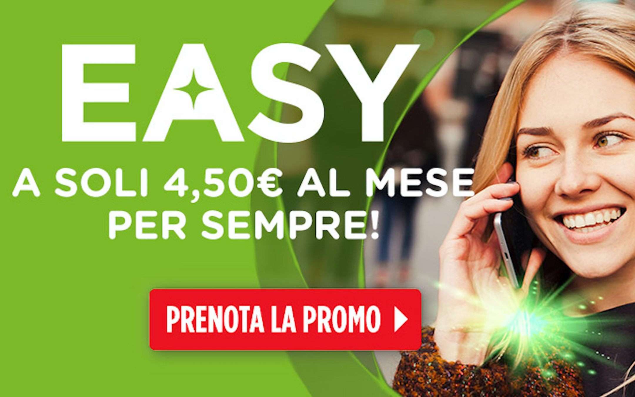 CoopVoce Easy: promo disponibile a 4,50€ al mese
