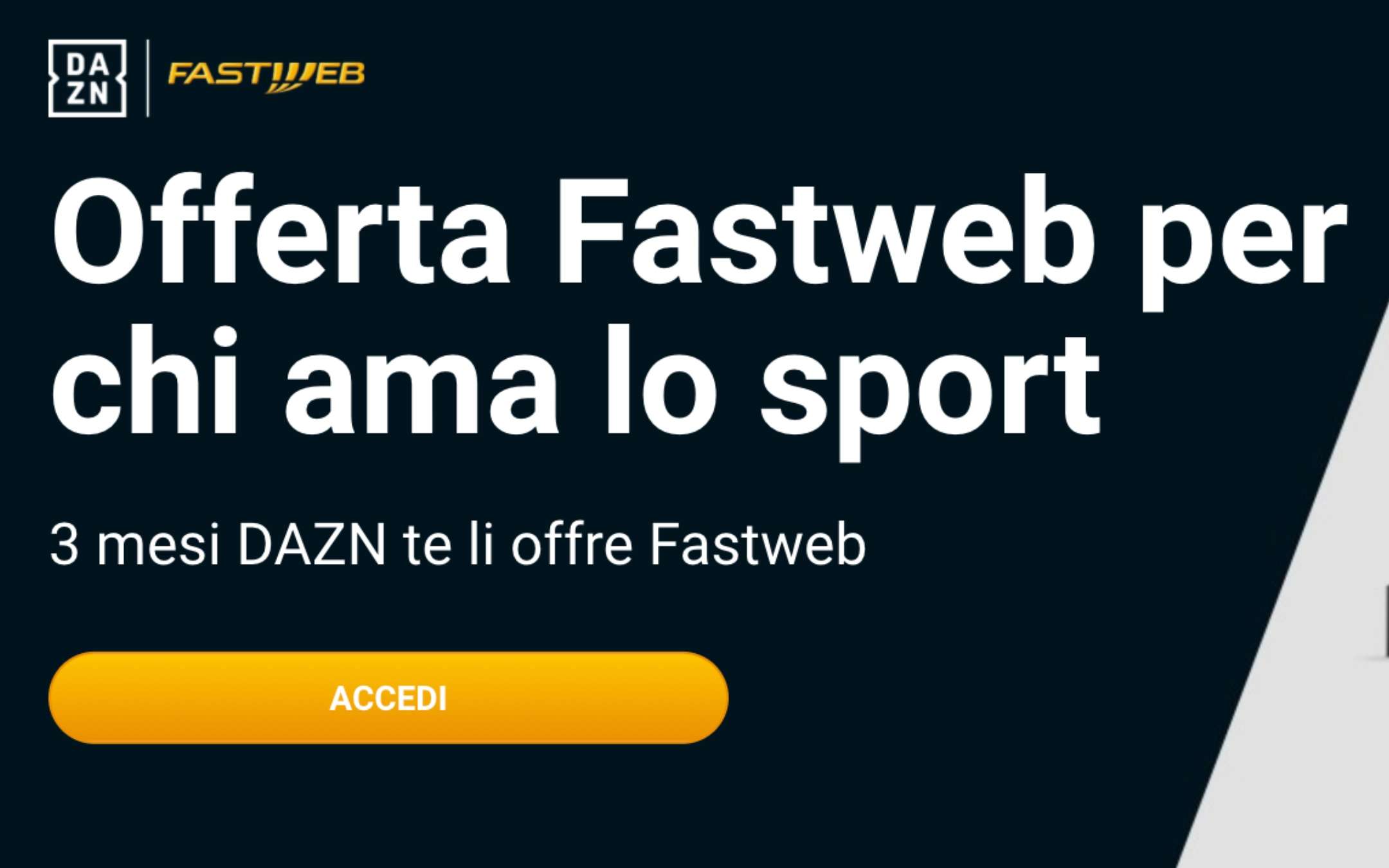 LiveFast: Fastweb offre lo streming di DAZN per 3 mesi gratis
