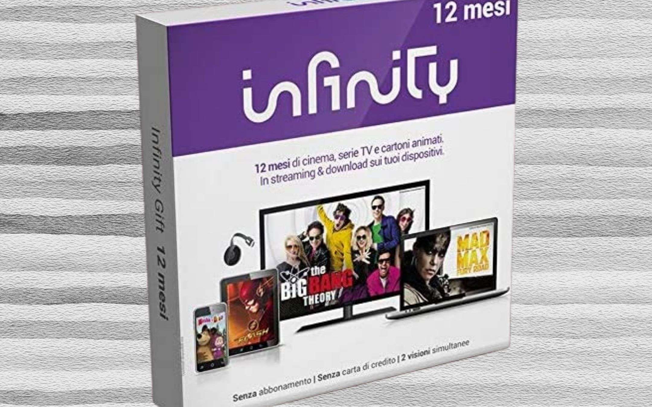 Infinity: 3,30€/mese per 12 mesi (sconto 50%)
