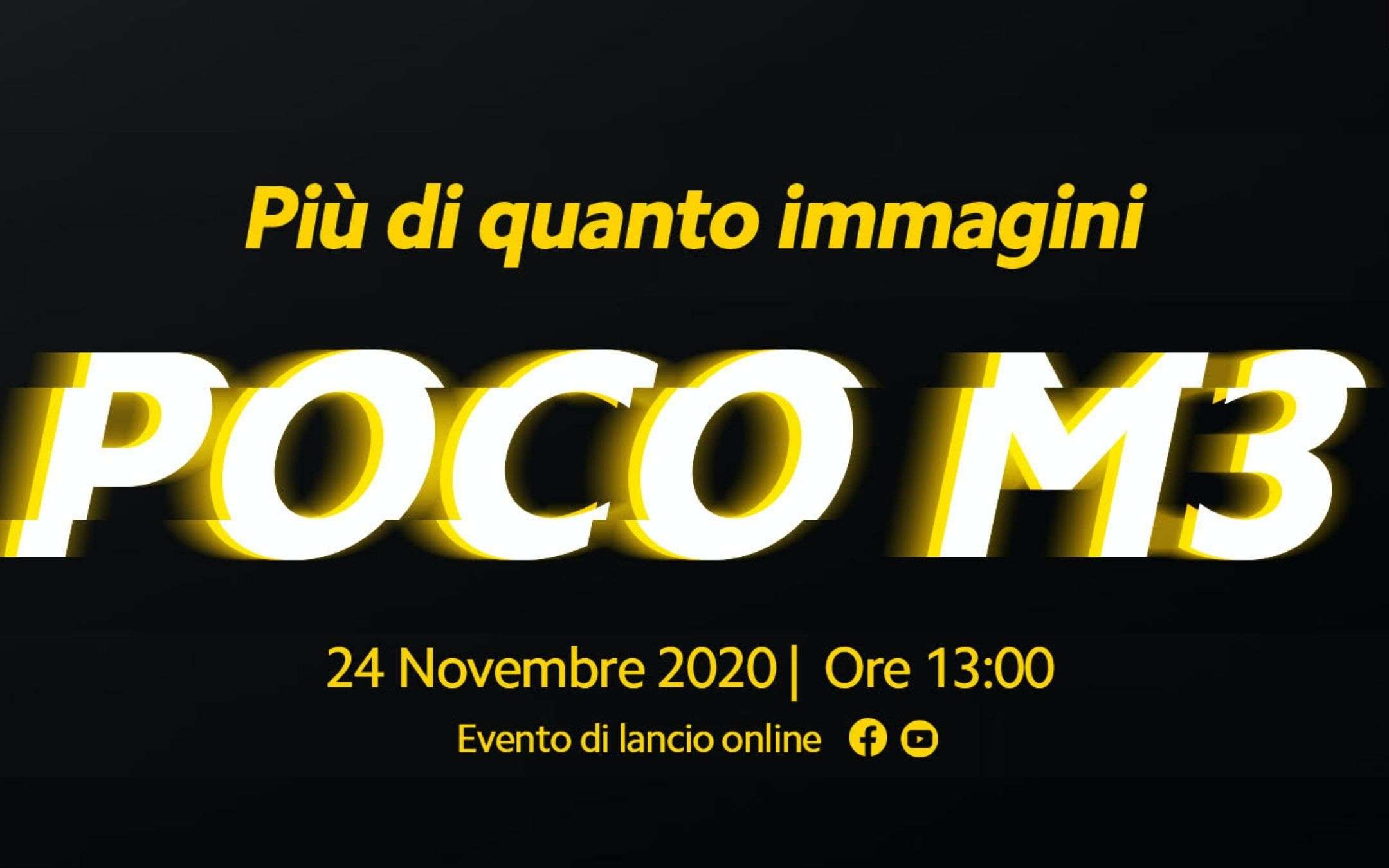 POCO M3 arriva oggi: come seguire l’evento