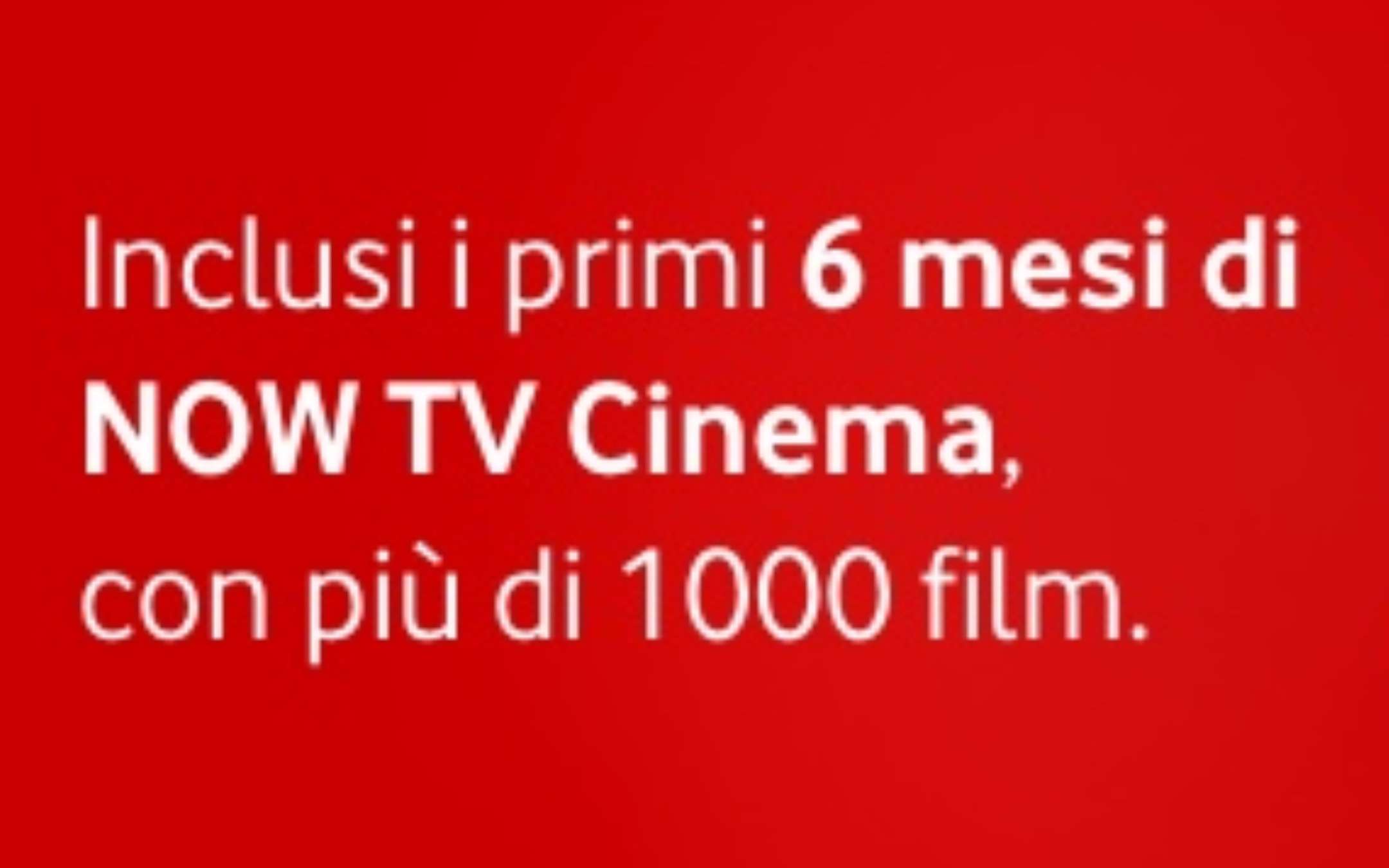 Vodafone Black Friday: 6 mesi gratis di NOW TV