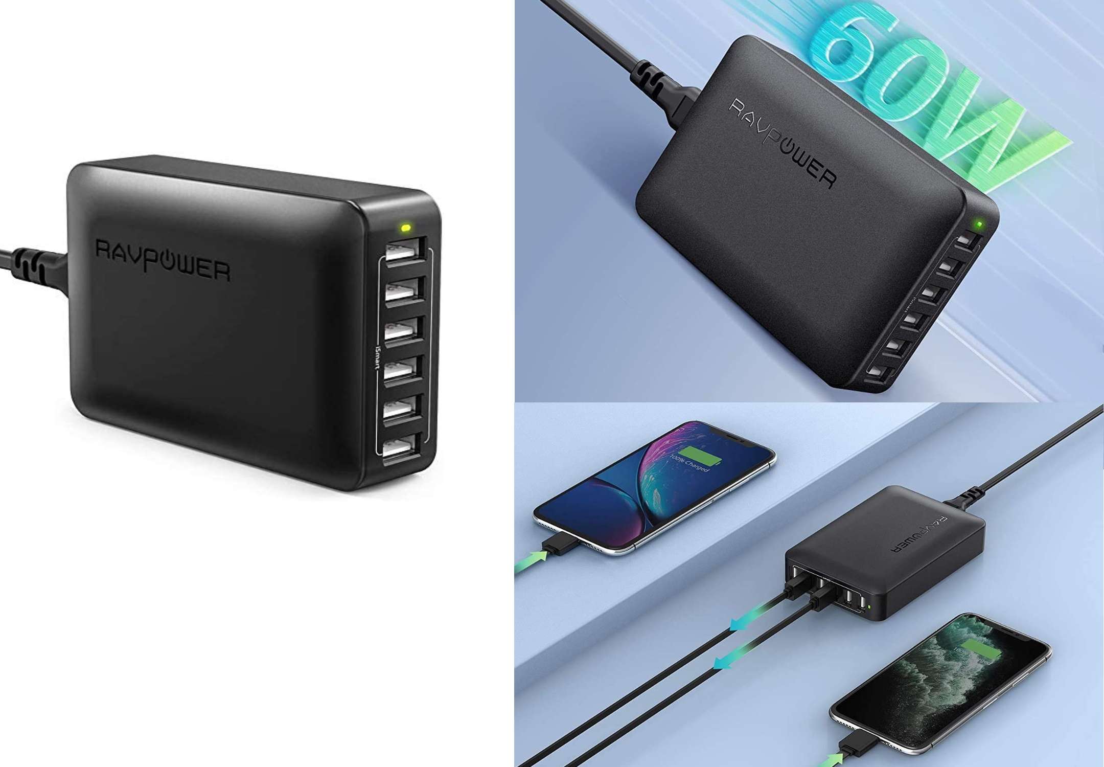 Caricabatteria con 6 porte USB scontato su Amazon Caricabatteria con 6 porte USB scontato su Amazon