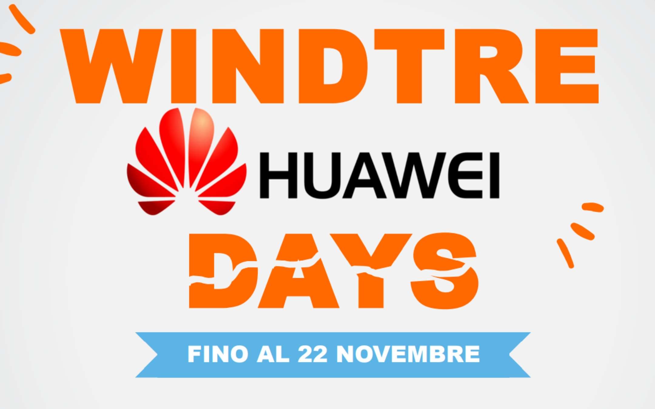 HUAWEI Days: sconti fino a 400€ con WINDTRE