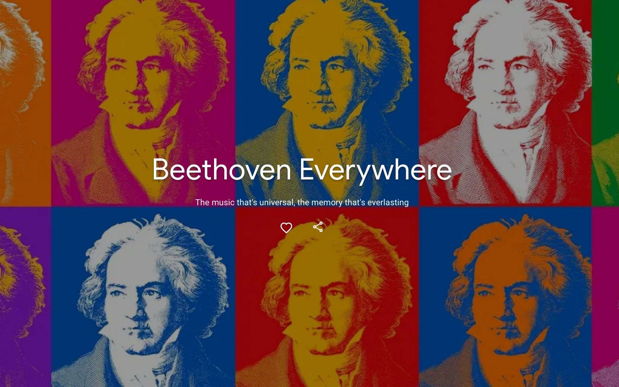 Google Arts & Culture per scoprire Beethoven