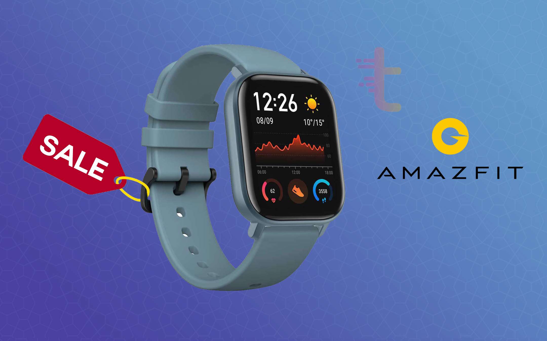 Amazfit GTS: smartwatch in offerta a 104€