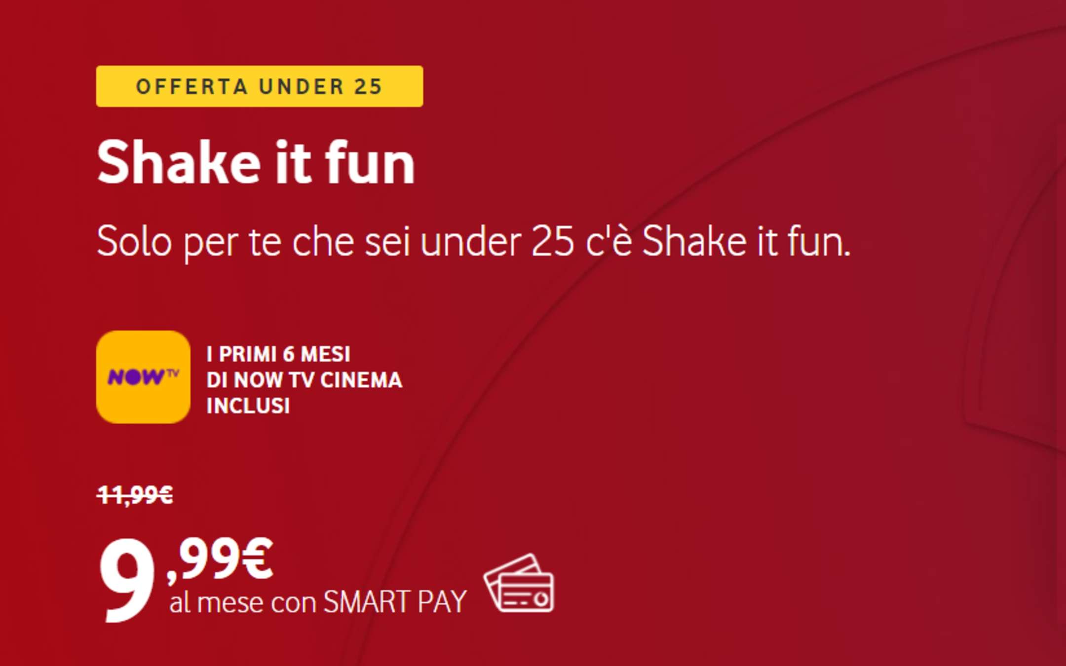 Shake it Fun: Giga Illimitati a soli 9,99€ al mese