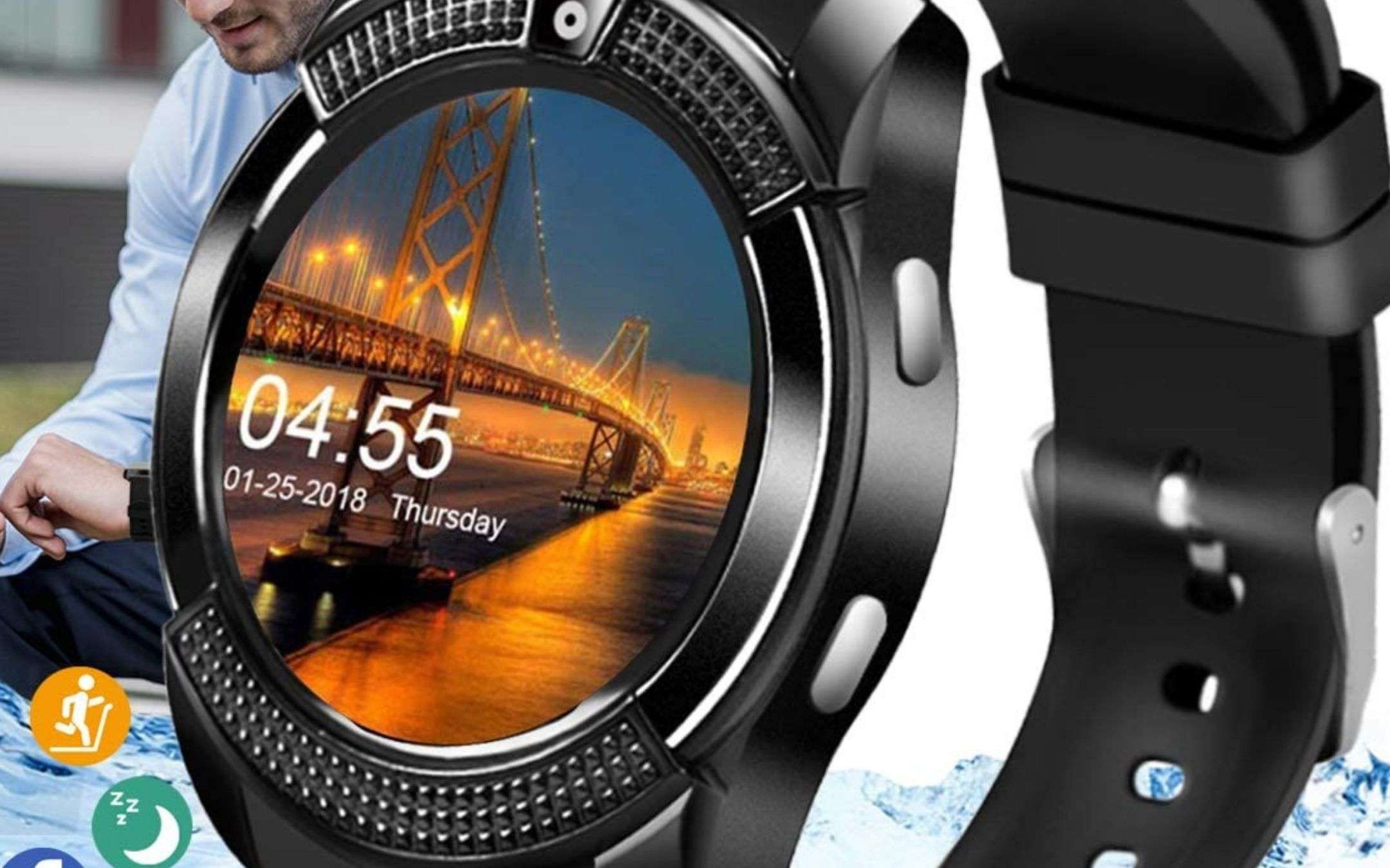 Smartwatch: 12€ su Amazon, consegna per Natale
