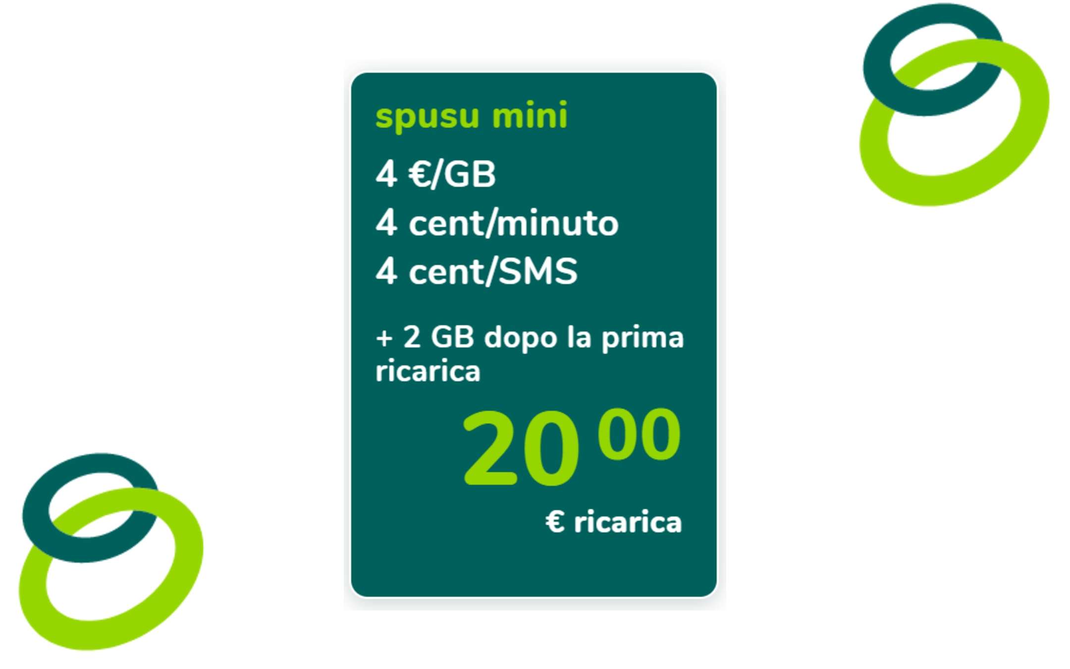 Spusu mini: Promo a consumo disponibile per tutti