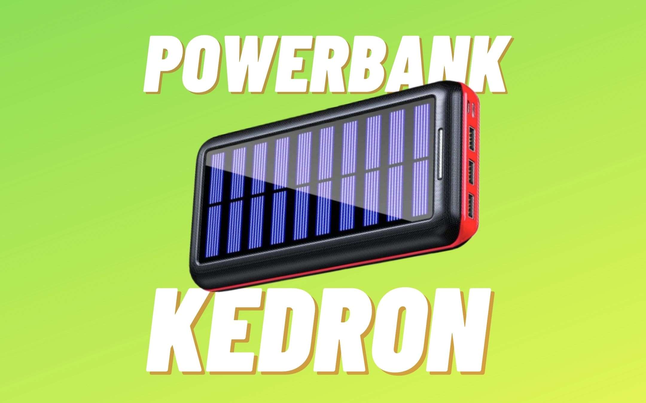 Powerbank solare da 24000 mAh ad un prezzo ridicolo Powerbank solare da 24000 mAh ad un prezzo ridicolo