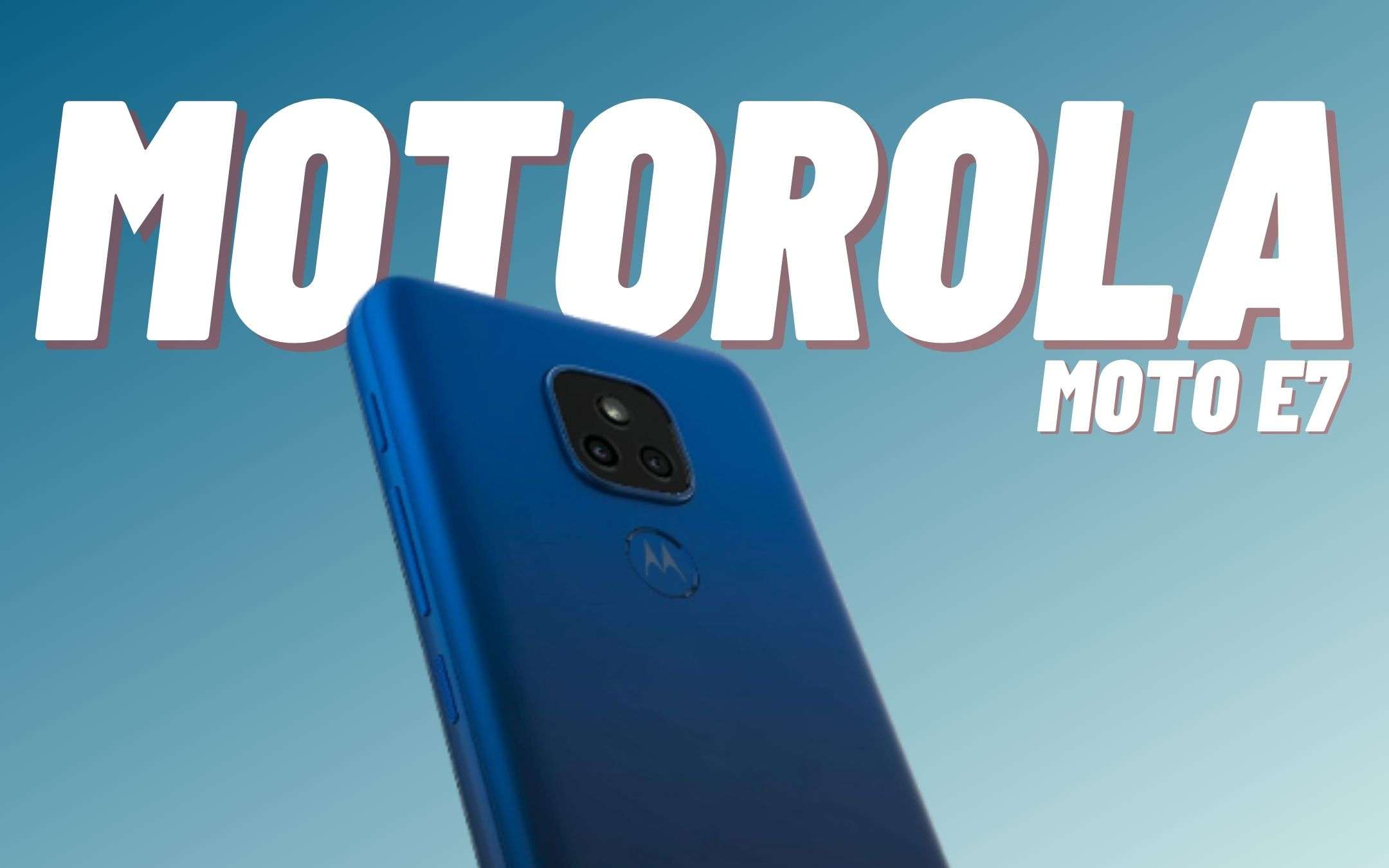 Motorola Moto E7+: MAXI batteria, MAXI sconto (119€)