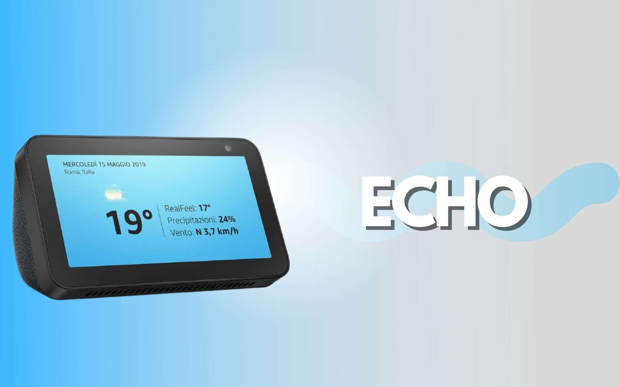 Echo Show 5 in offerta a prezzo bomba, risparmia 35€