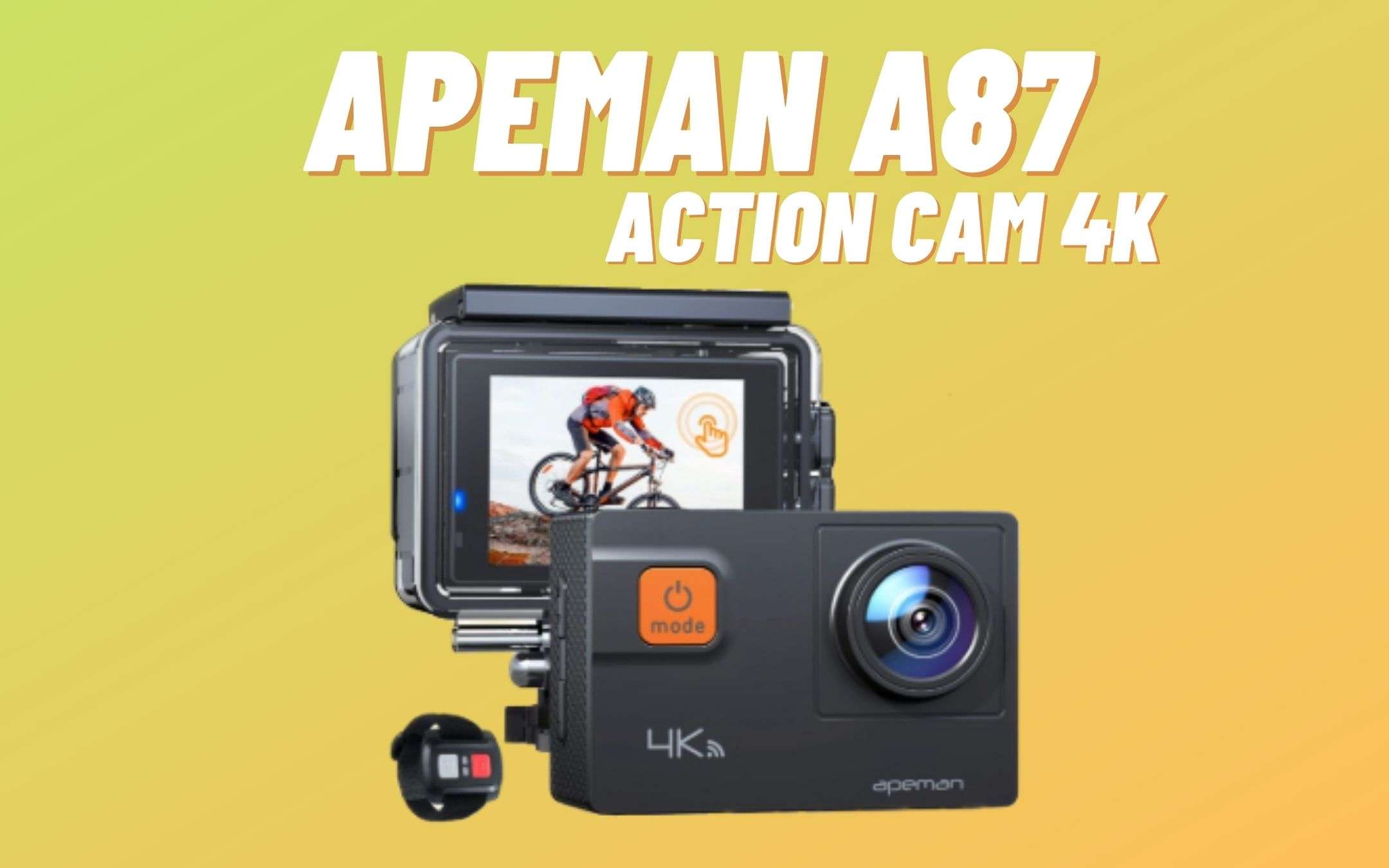 APEMAN A87: action cam 4K in sconto con COUPON APEMAN A87: action cam 4K in sconto con COUPON