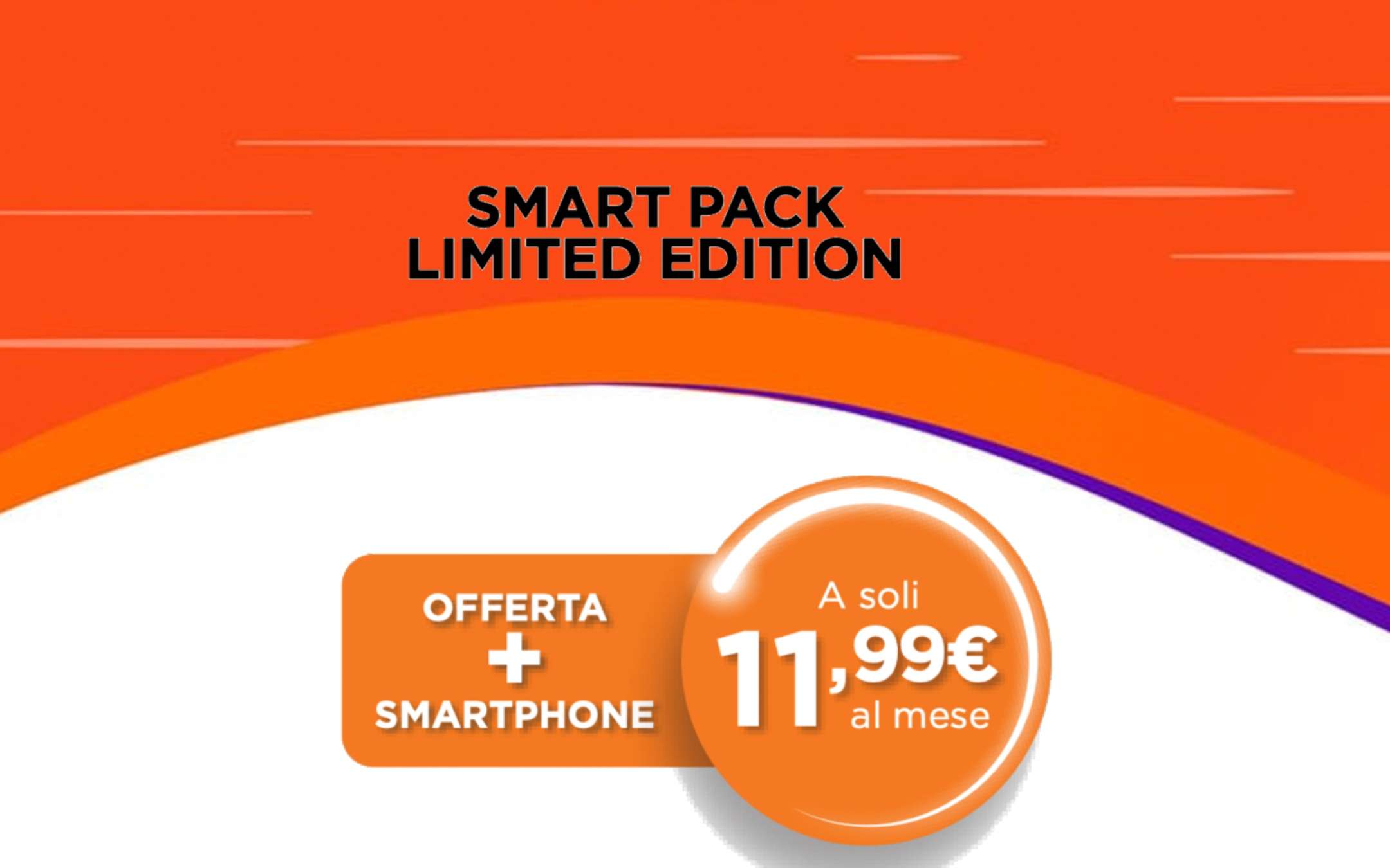 Smart Pack Limited Edition con smartphone a 11,99€
