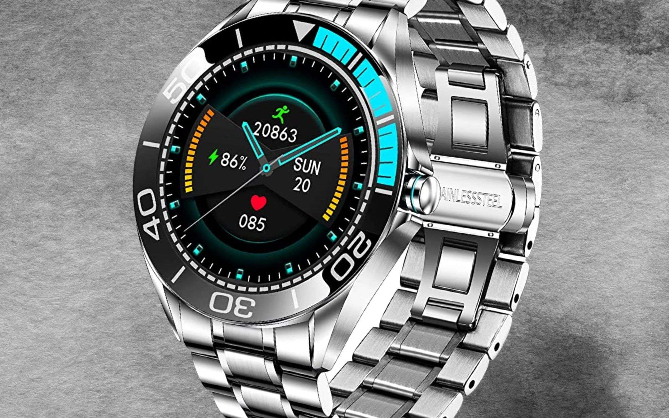 Smartwatch di lusso con saturimetro: prezzo shock (56€)