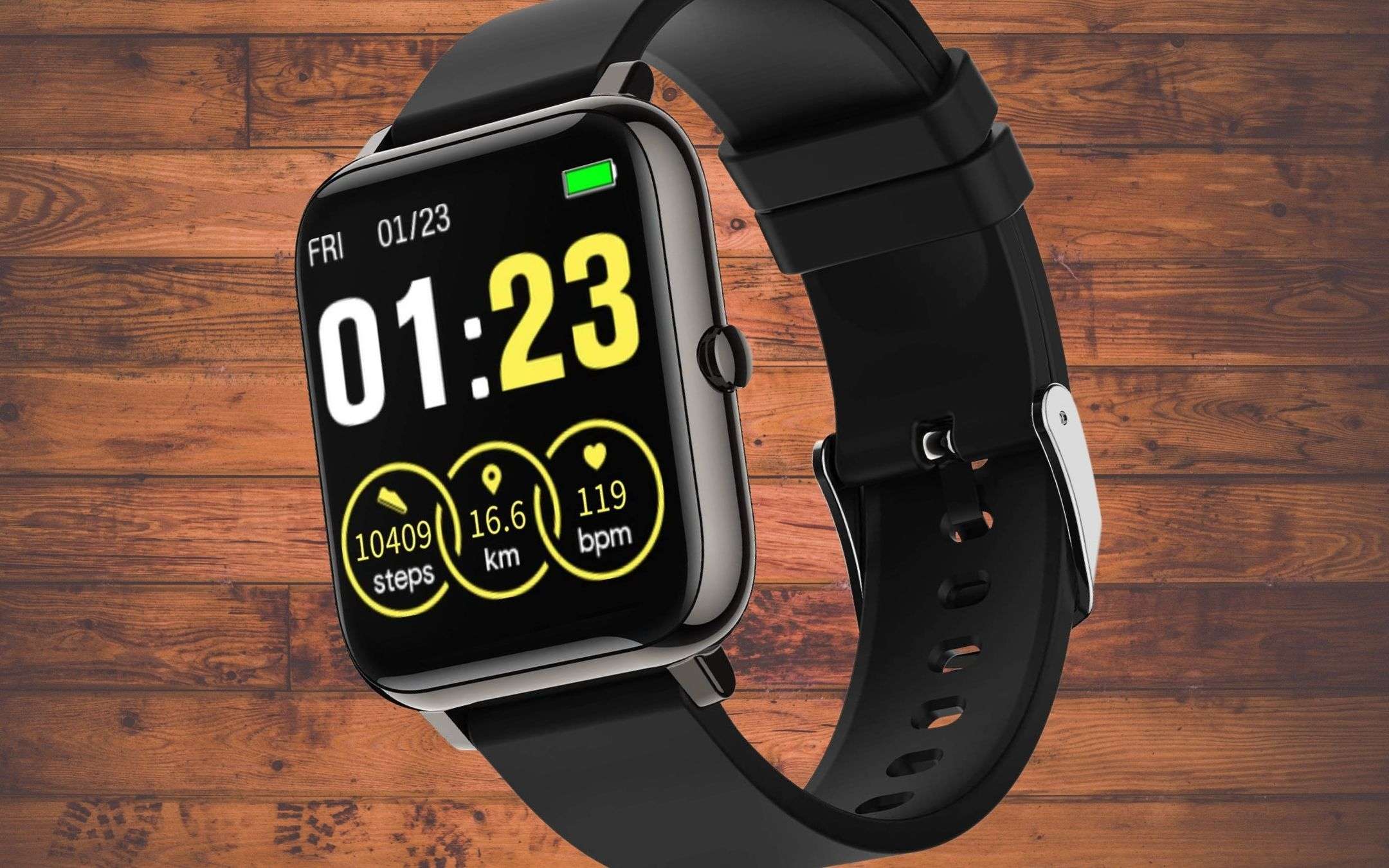 Smartwatch GPS integrato, Amazon: 31€, offerta BOMBA