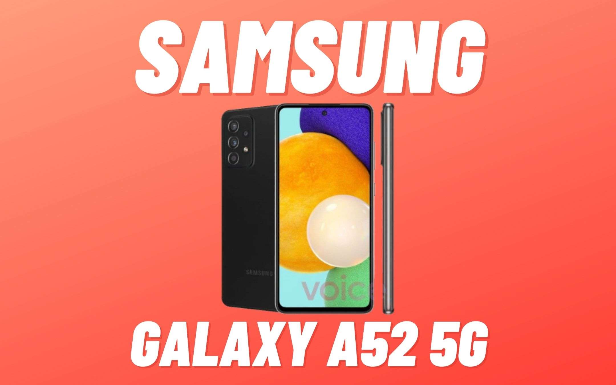 Samsung Galaxy A52 5G in quattro meravigliosi colori