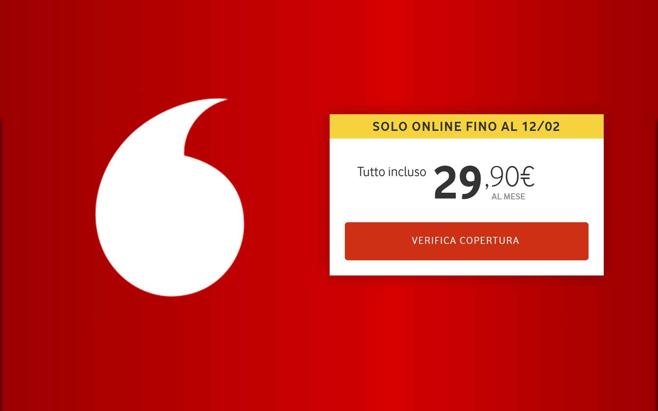 Super offerta Vodafone per la Fibra, 100€ in regalo