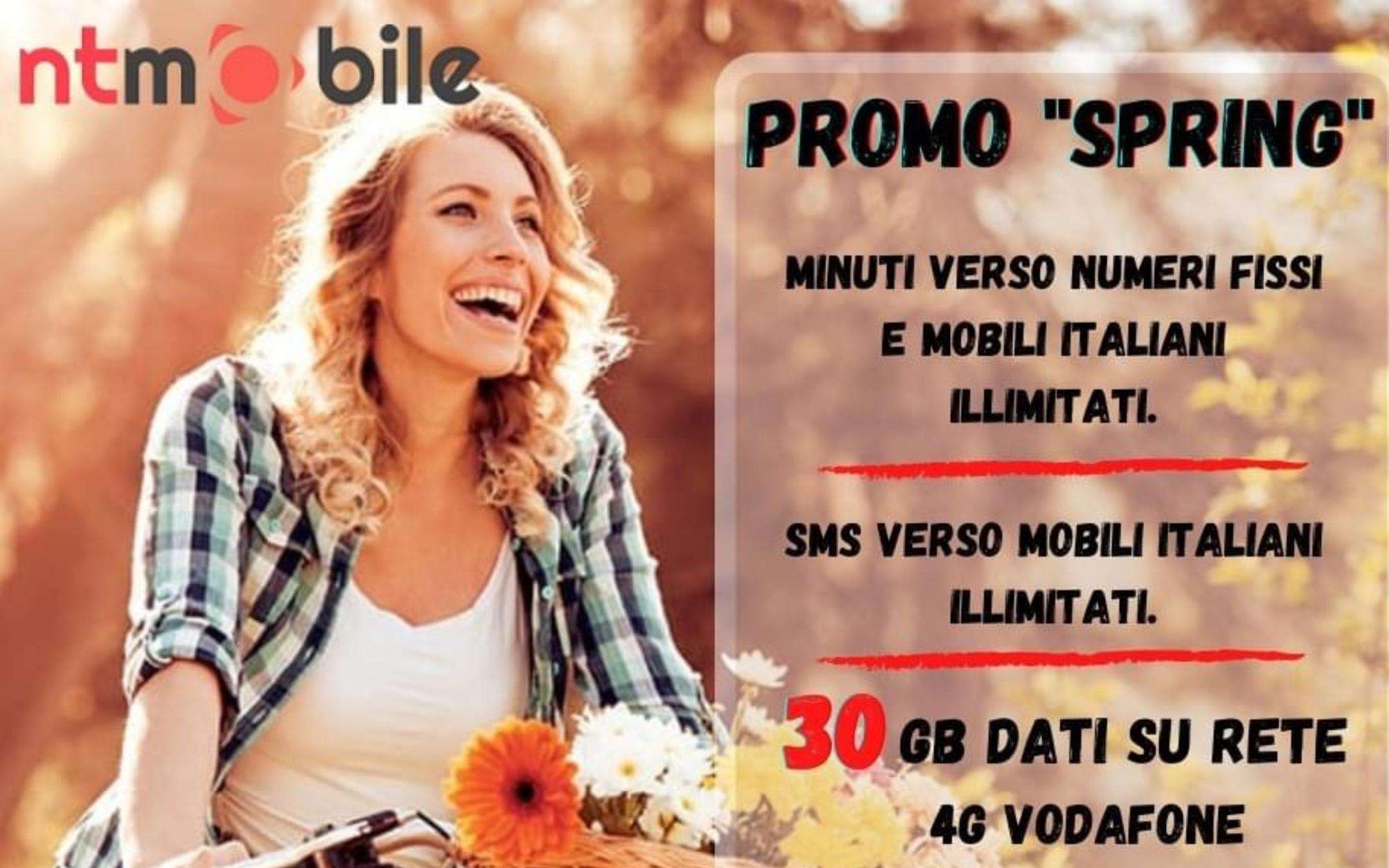 NTMobile Spring: promo bomba a 4,99 euro al mese