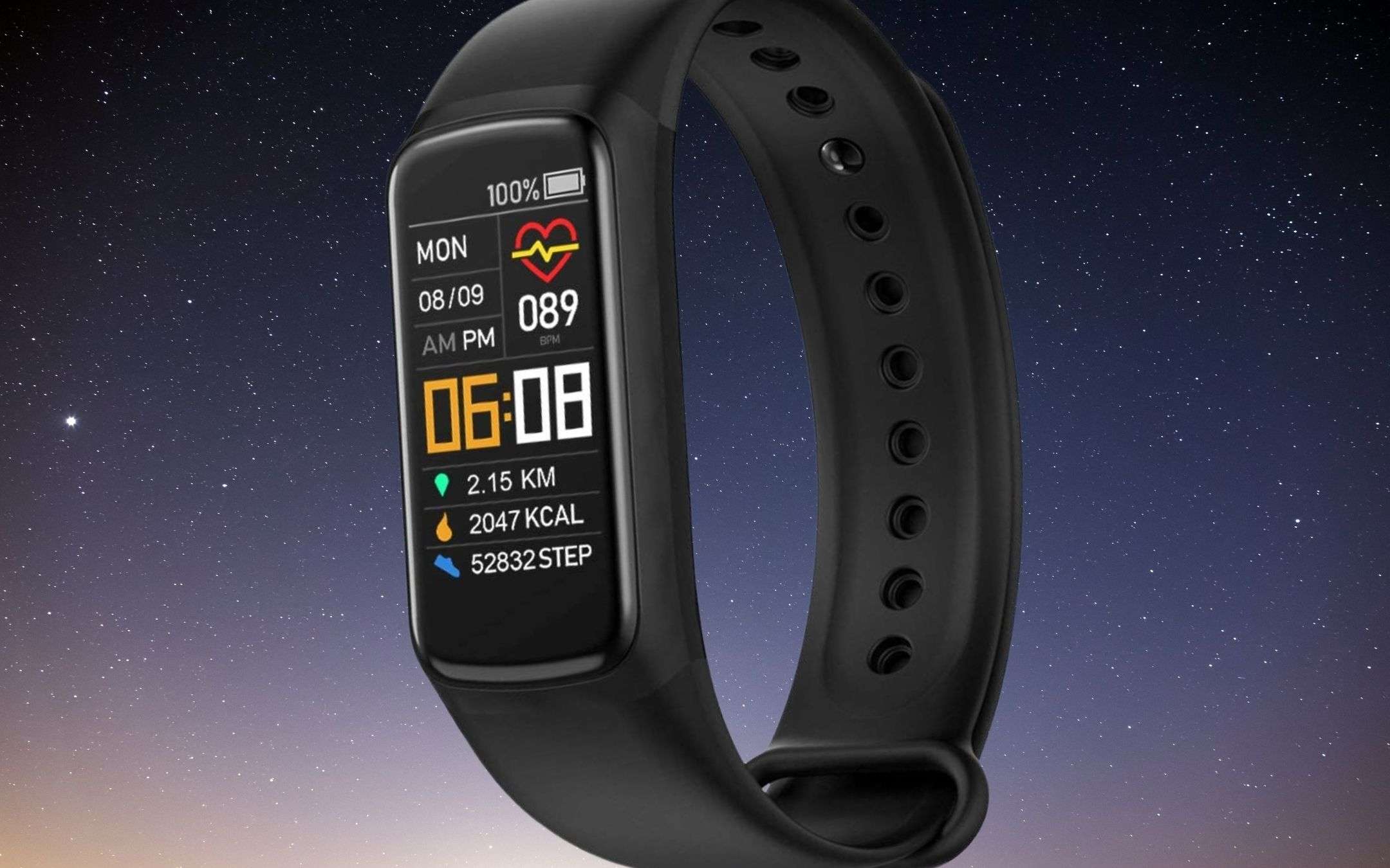 Smartband per la salute (saturimetro, pressione): 18€ su Amazon