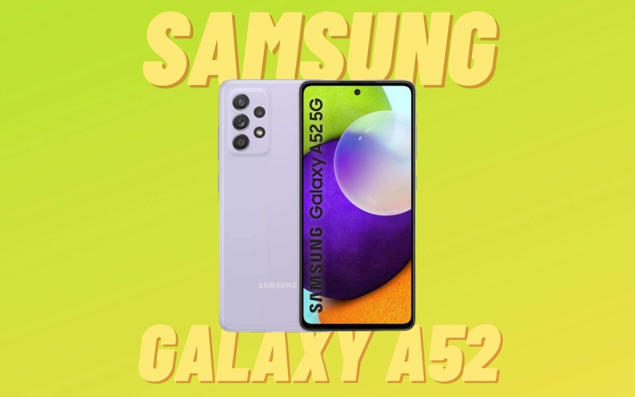 Samsung Galaxy A52 ha un caricatore da SOLI 15W