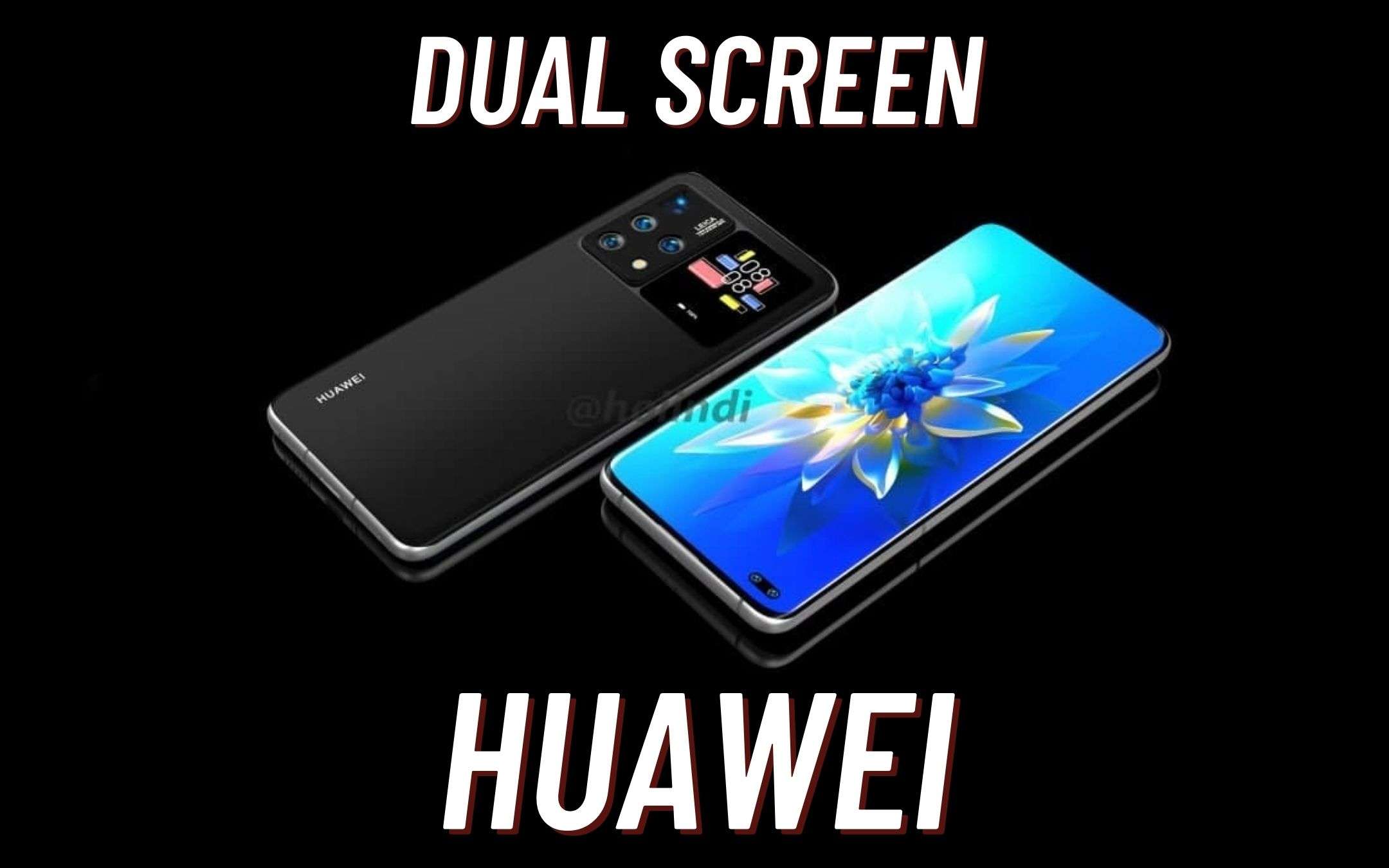 Sarà questo il primo Huawei dual-screen? (FOTO)