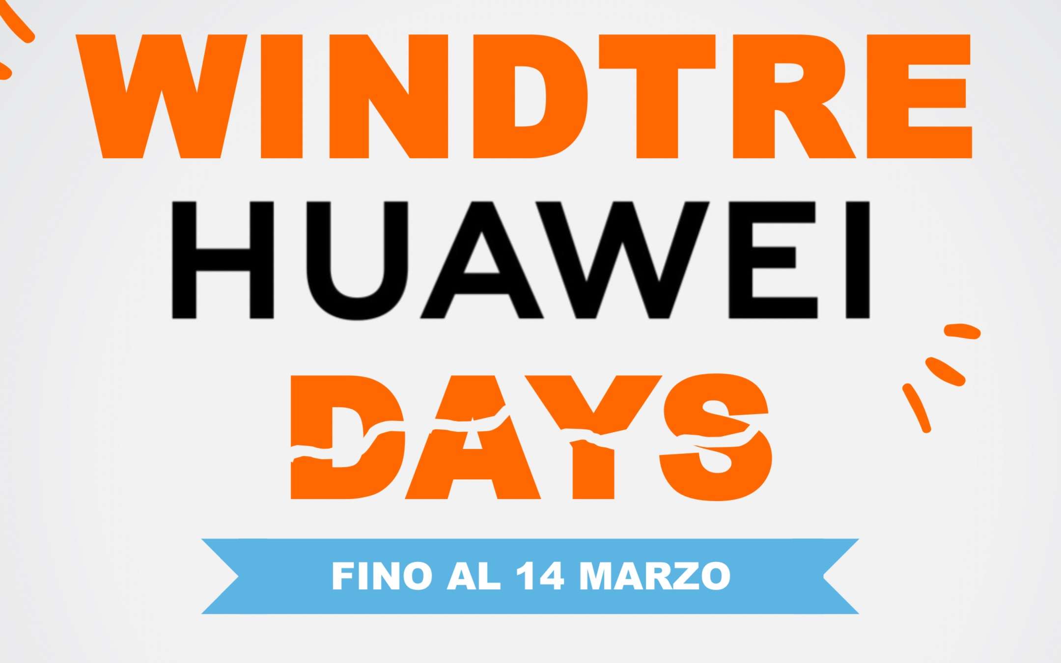 HUAWEI Days: fino a 300€ di sconto con WINDTRE