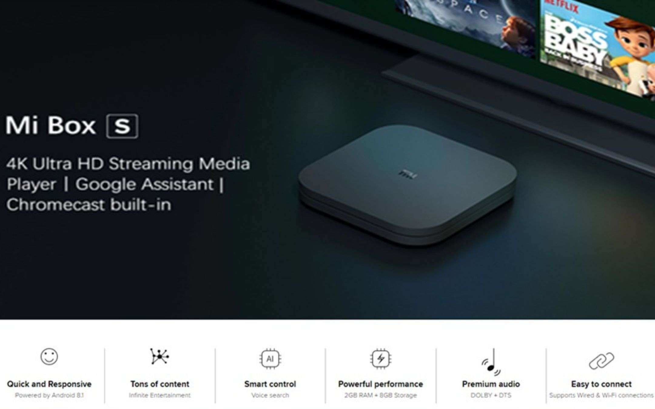 Xiaomi Mi Box S 4K prezzo BOMBA: 40€ per la TV smart