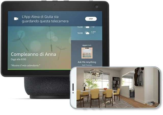 Nuovo Echo Show 10 per la videosorveglianza