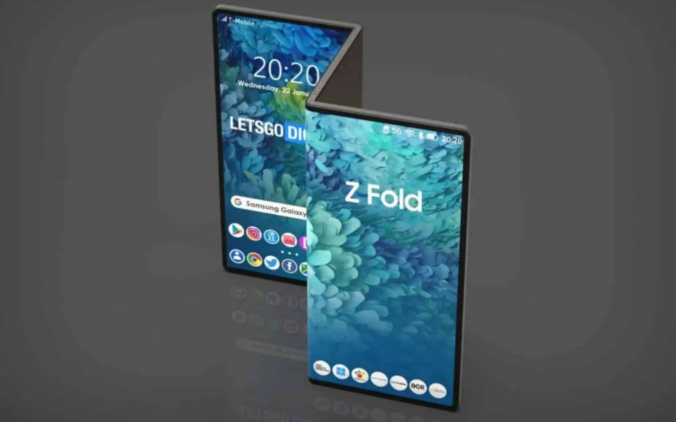 Samsung Galaxy Z Fold Tablet è in cantiere
