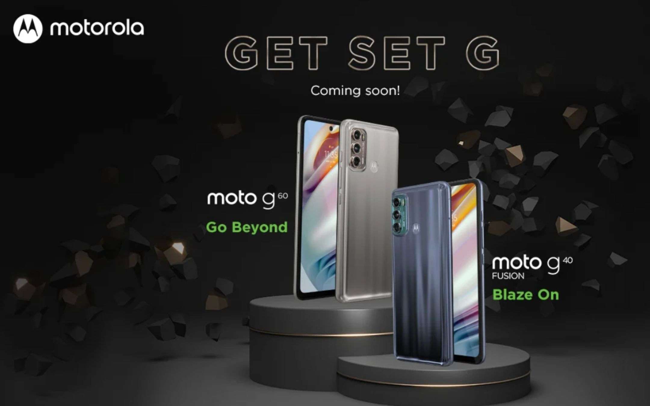 Motorola Moto G60 e G40 Fusion: UFFICIALI (India)