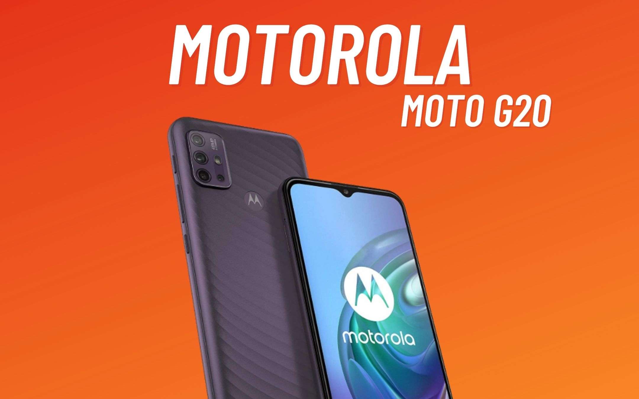 Motorola Moto G20: eccolo prima del lancio (FOTO)