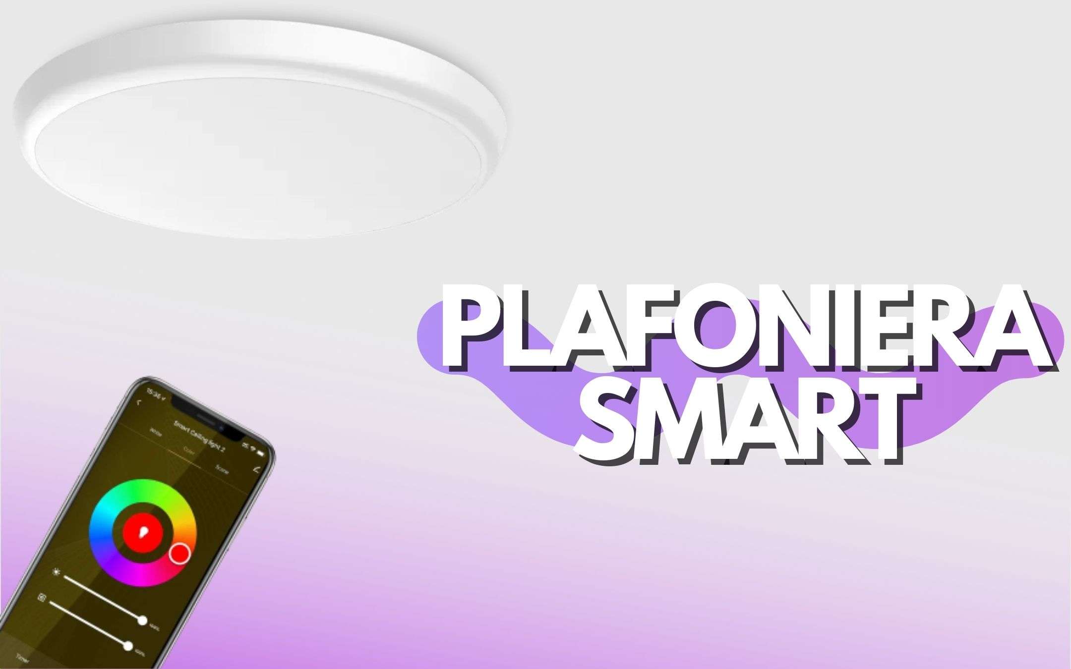 Plafoniera smart: la luce che si comanda con Google e Alexa