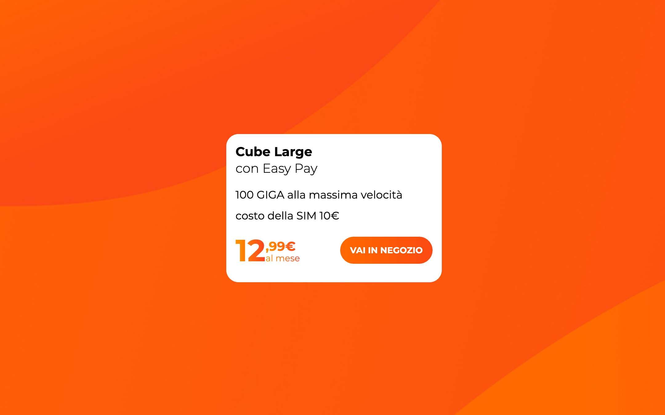 Cube Large WINDTRE: Promo su seconda SIM