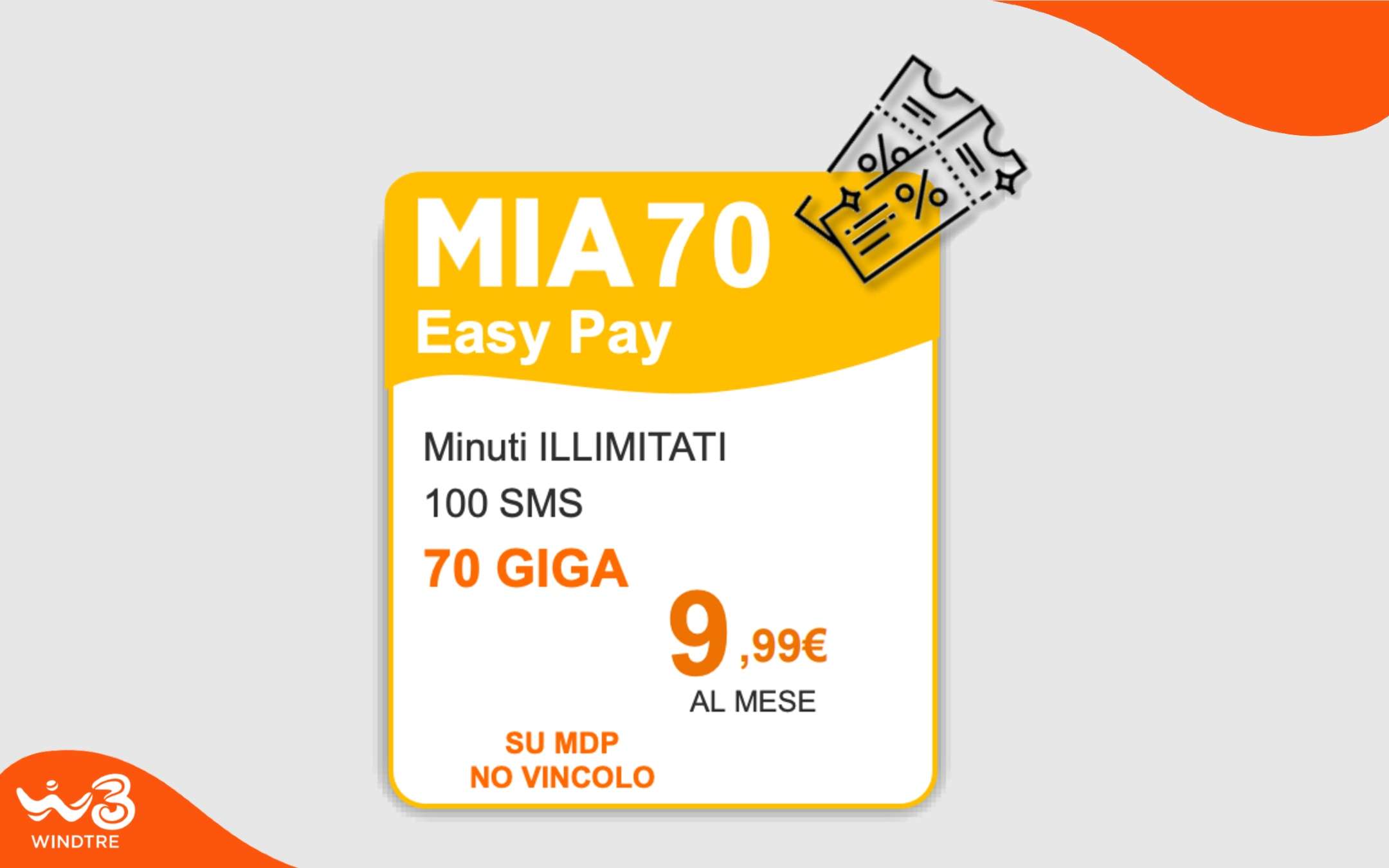 MIA 70: la promo per non cambiare operatore