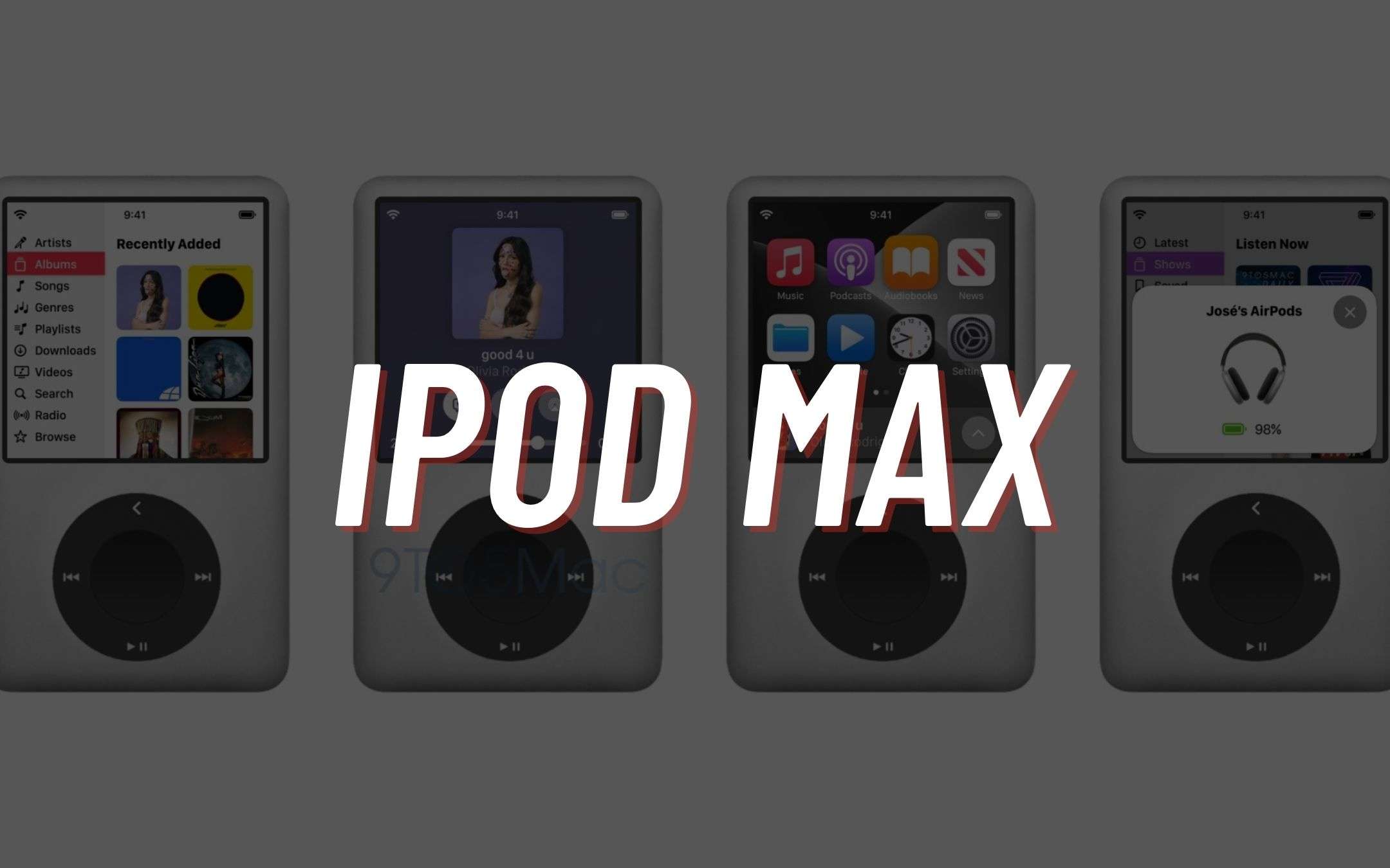iPod Max con Apple Music Lossless: il CONCEPT (FOTO)