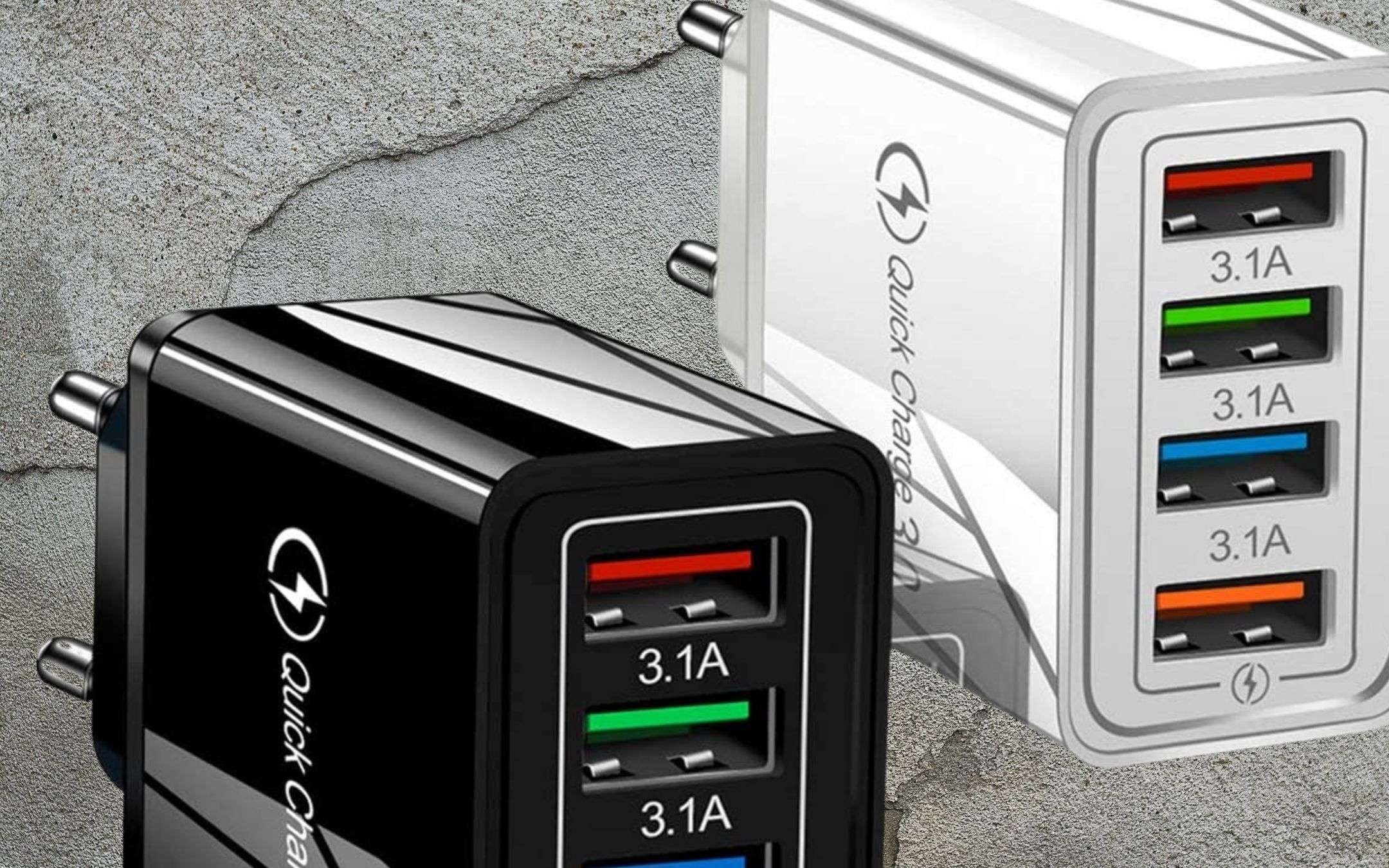 Caricatore rapido 4 porte a 2,60€: BOMBA Amazon Caricatore rapido 4 porte a 2,60€: BOMBA Amazon