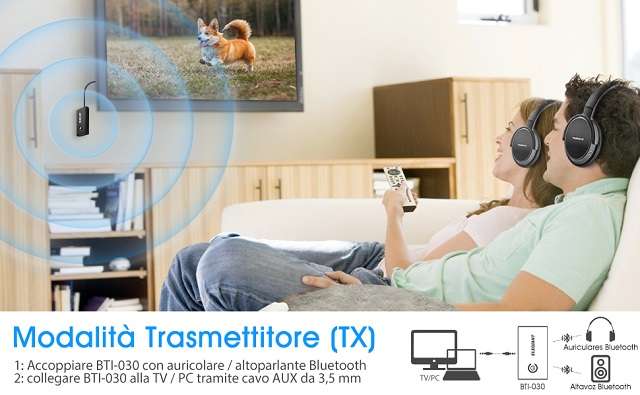 Trasmettitore e ricevitore Bluetooth 5.0