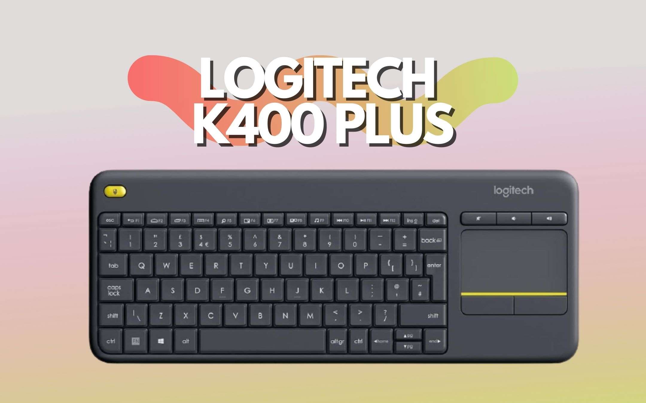 Logitech K400 Plus: mouse e tastiera 2 in 1 al 50%