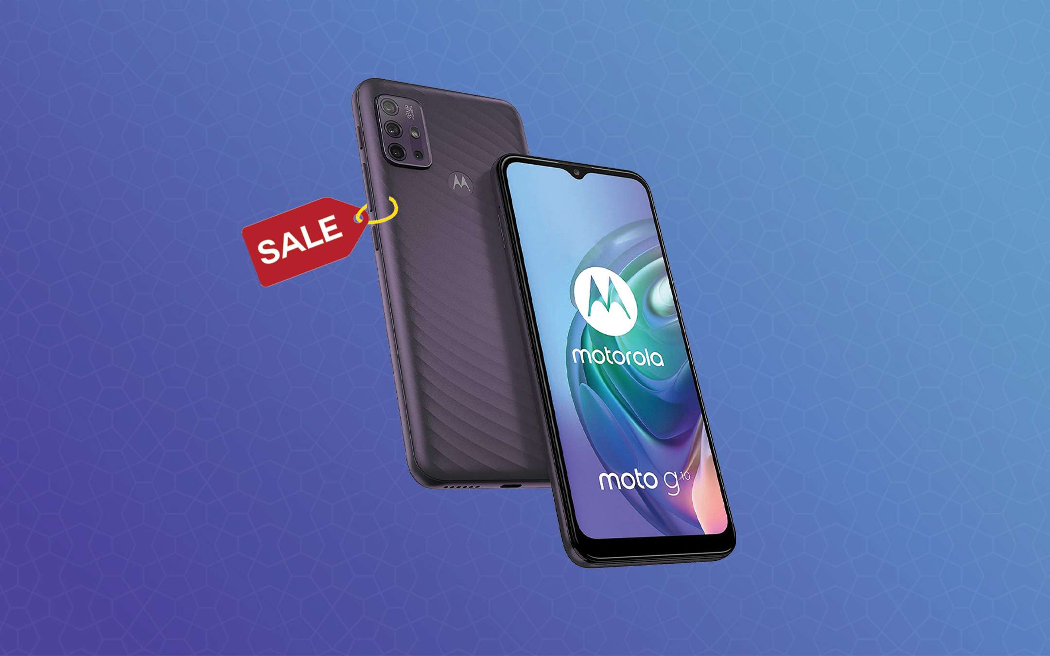 Moto G10: super batteria e 4 fotocamere in offerta (-16%)