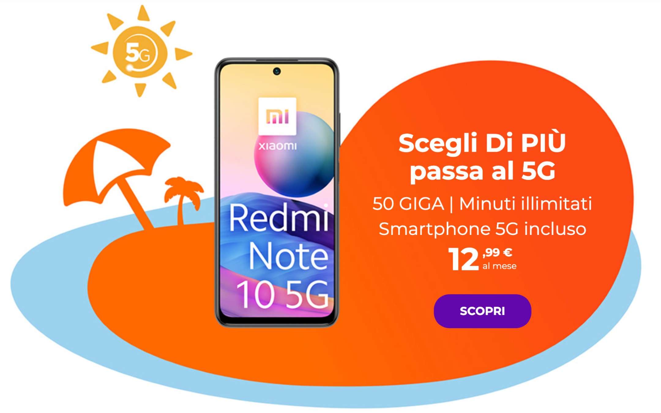 Medium 5G Limited Edition: 50GB + device a 12,99€