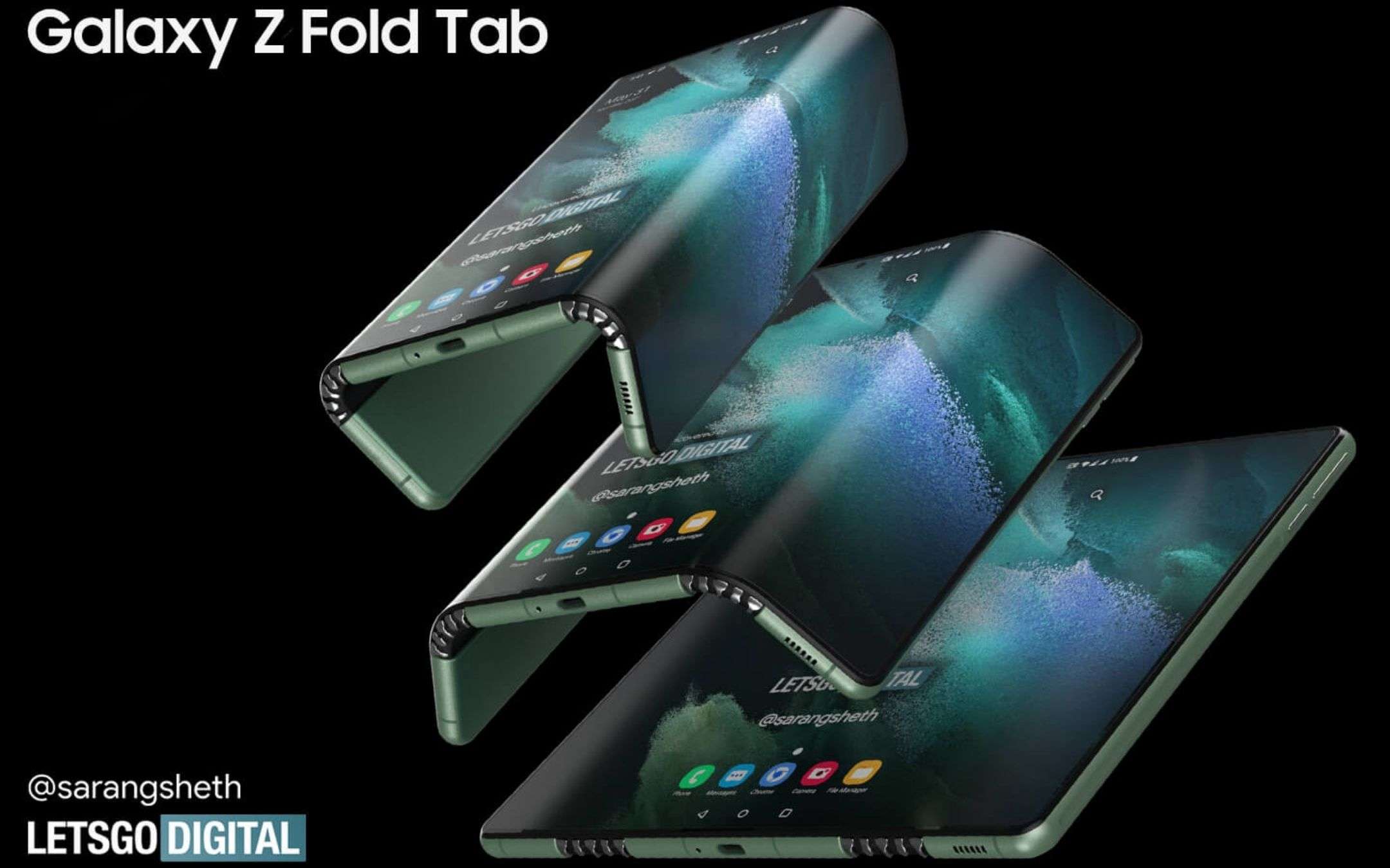 Samsung Galaxy Z Fold Tab: RIFATEVI gli occhi! (FOTO) Samsung Galaxy Z Fold Tab: RIFATEVI gli occhi! (FOTO)